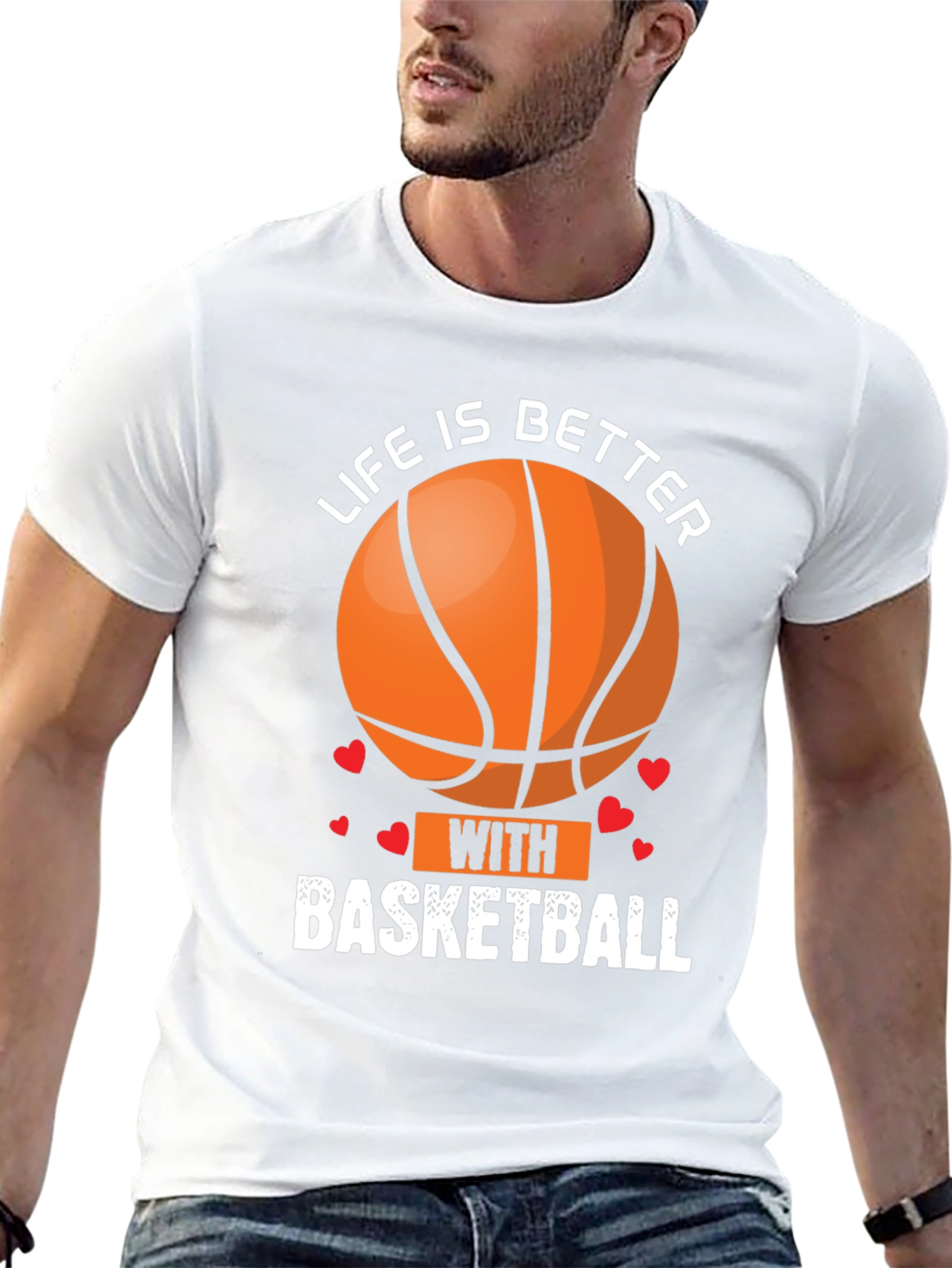 Life Is Better With Basketball Graphic T-Shirt