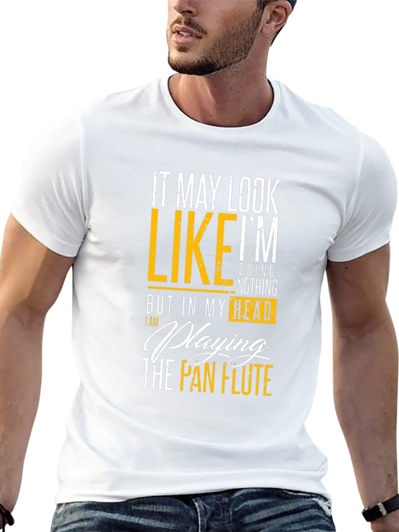 Pan Flute Player T-Shirt: Minds Playing Souls Soaring
