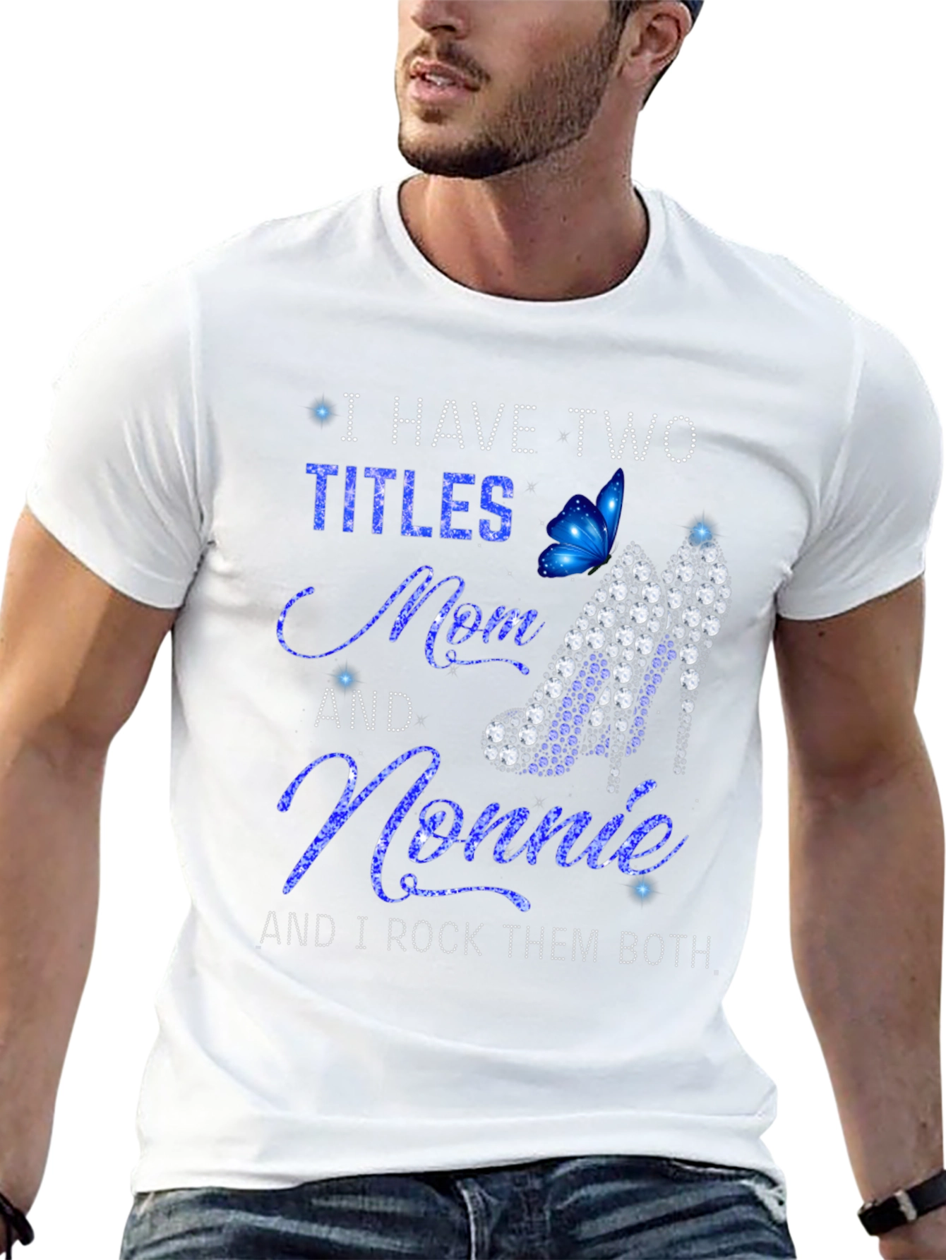 I Have Two Titles Mom and Nonnie Graphic T-Shirt