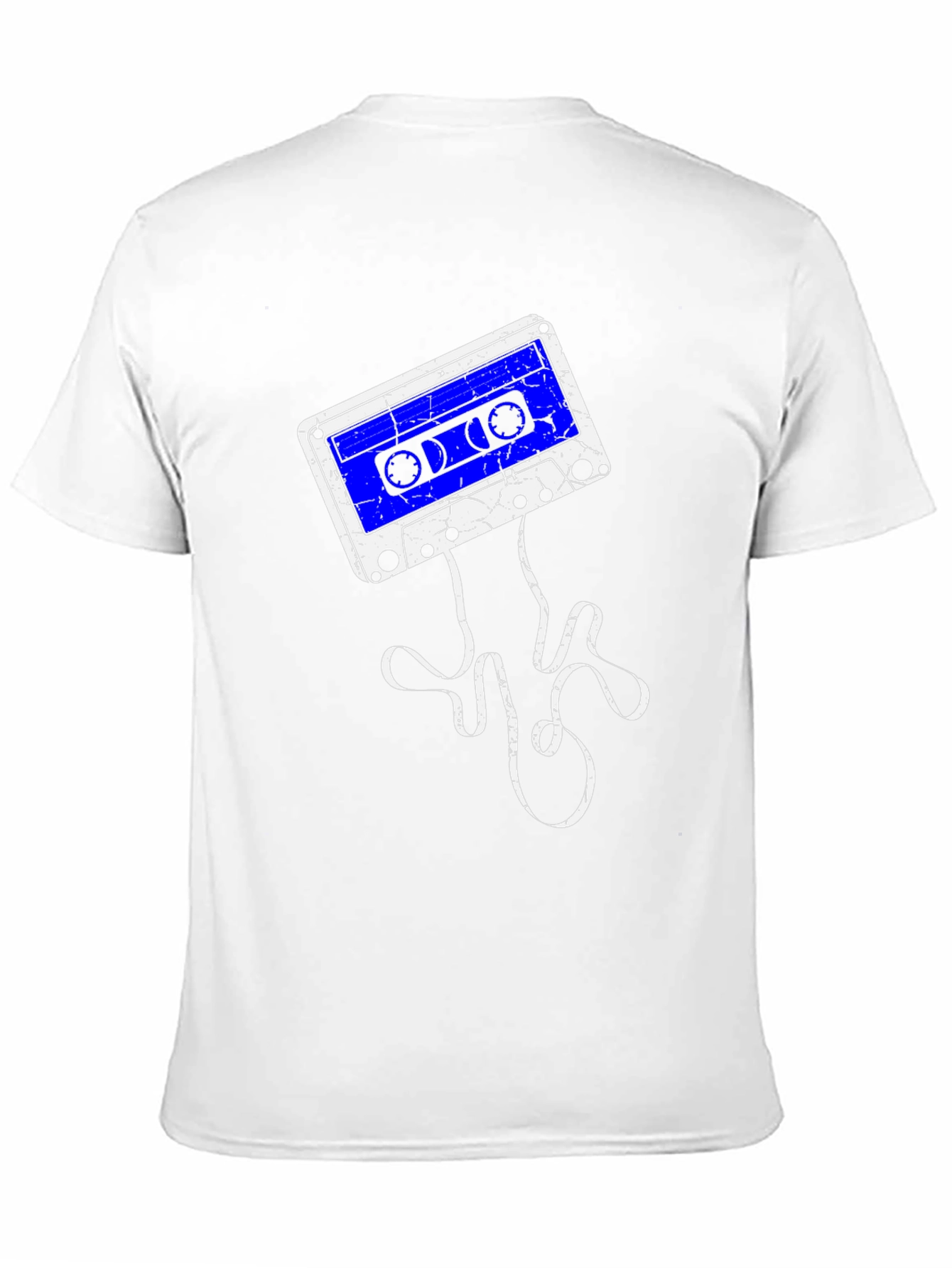 Retro Cassette Tape Graphic T-Shirt - Black