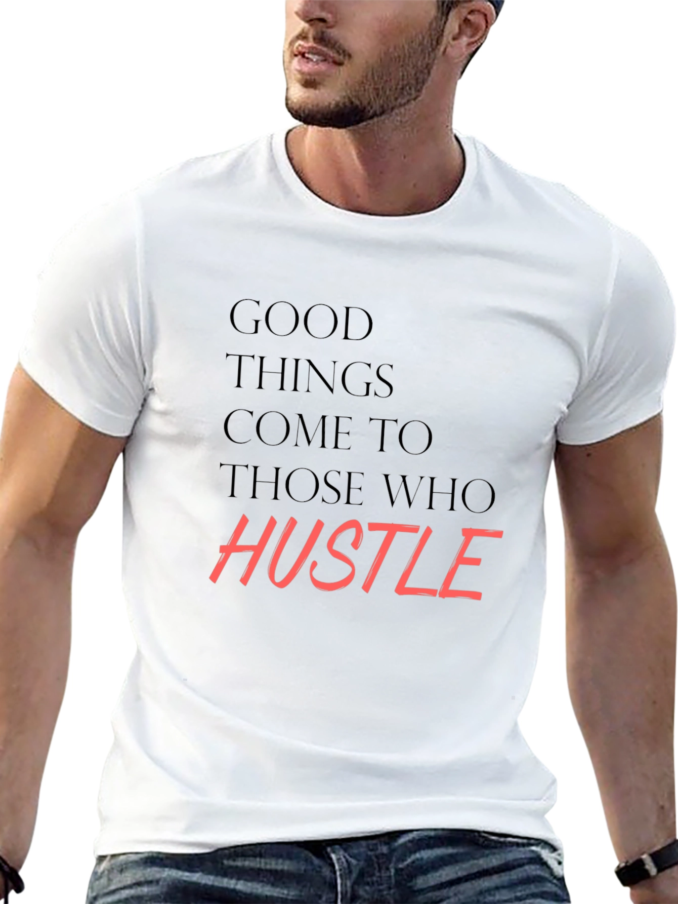 Hustle T-Shirt - Mens Motivational Graphic Tee