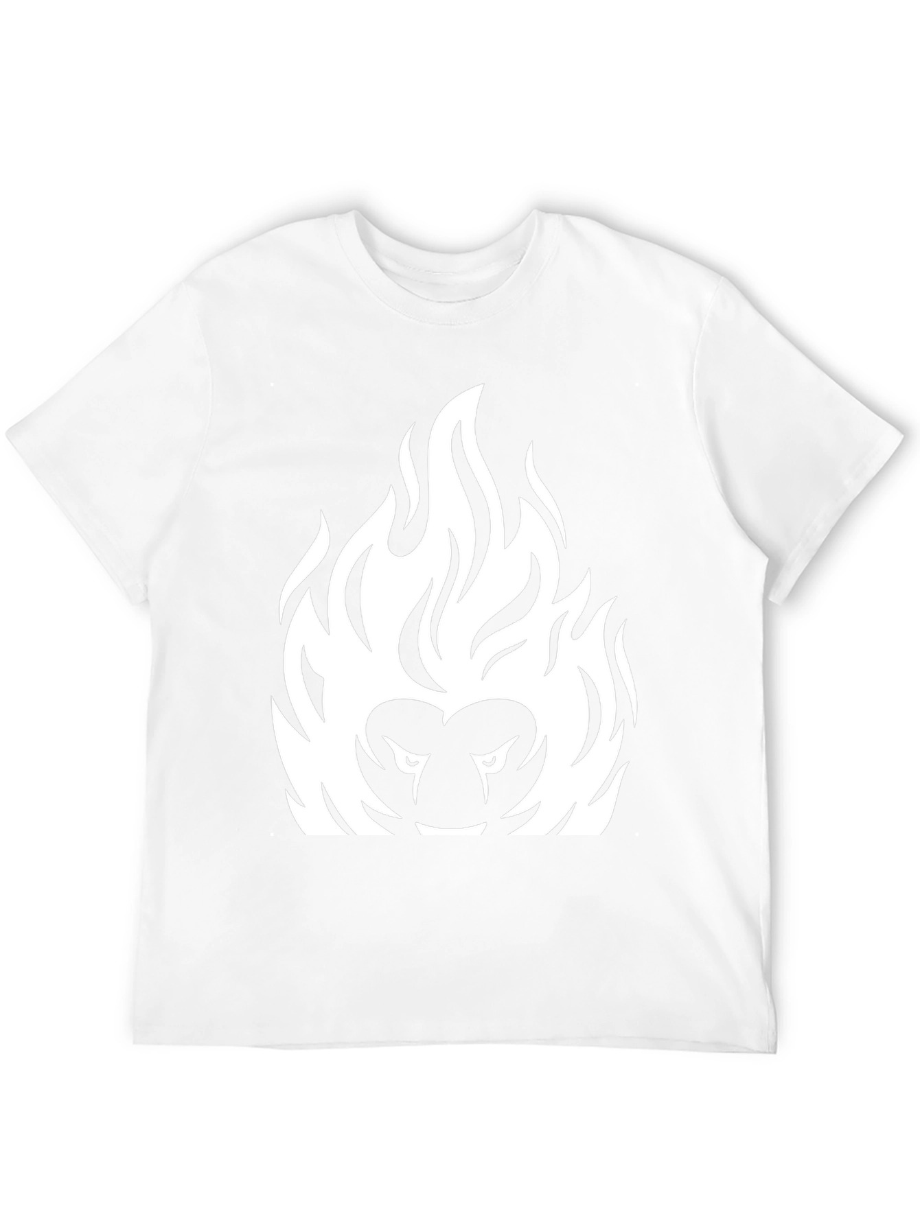 Fiery Lion Graphic Tee - Bold Black T-Shirt