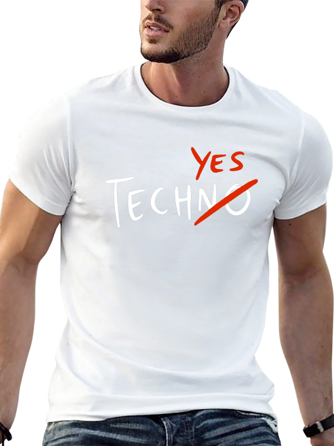 Yes Techno T-Shirt - Sarcastic Music Lover Tee