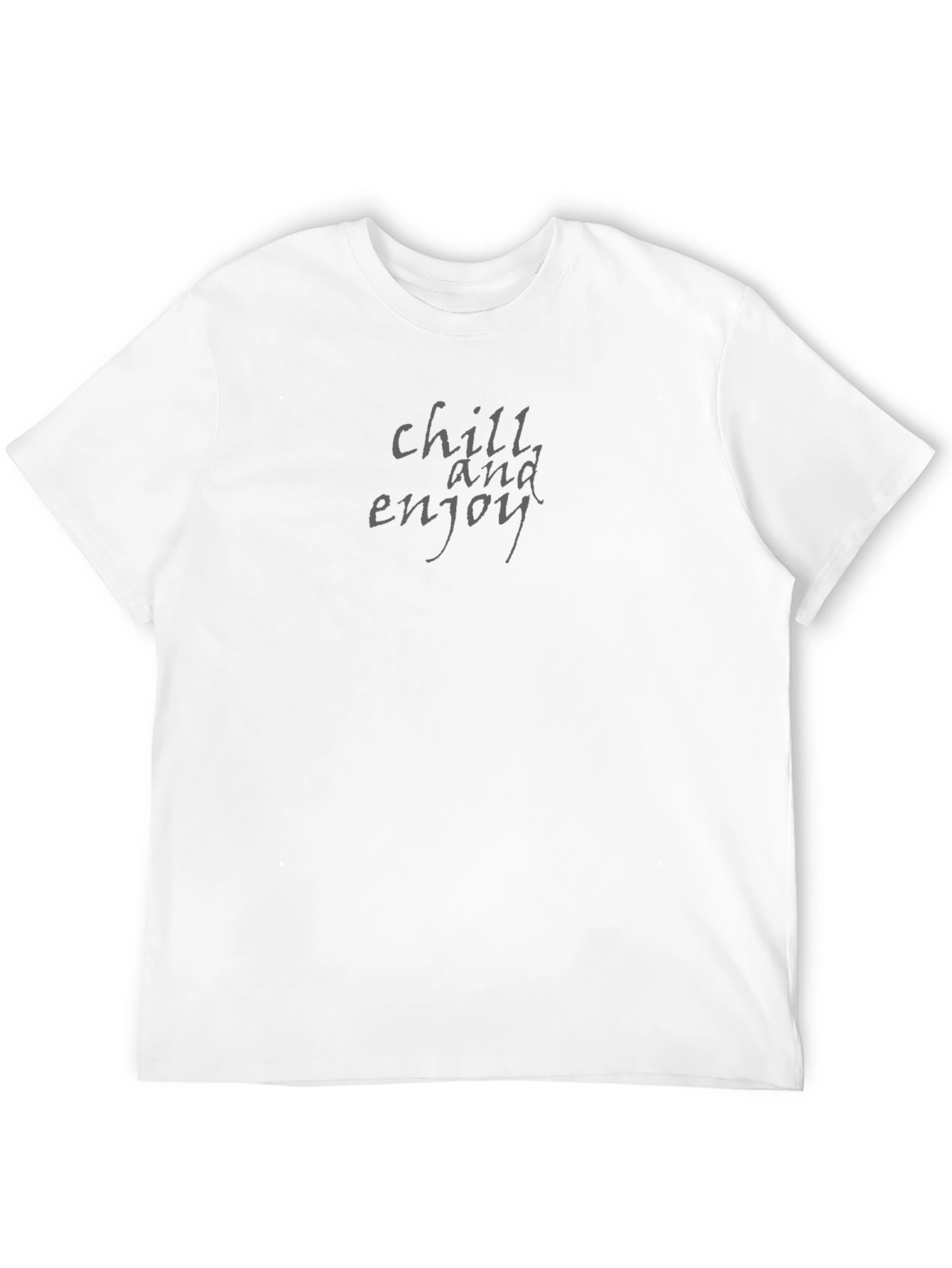Chill and Enjoy Graphic Tee - Relaxed Comfort