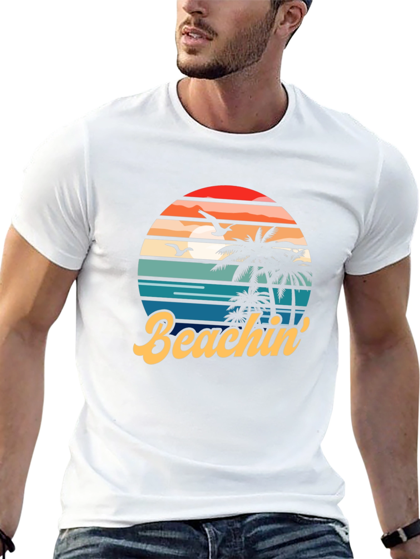 Beachin Retro Graphic T-Shirt