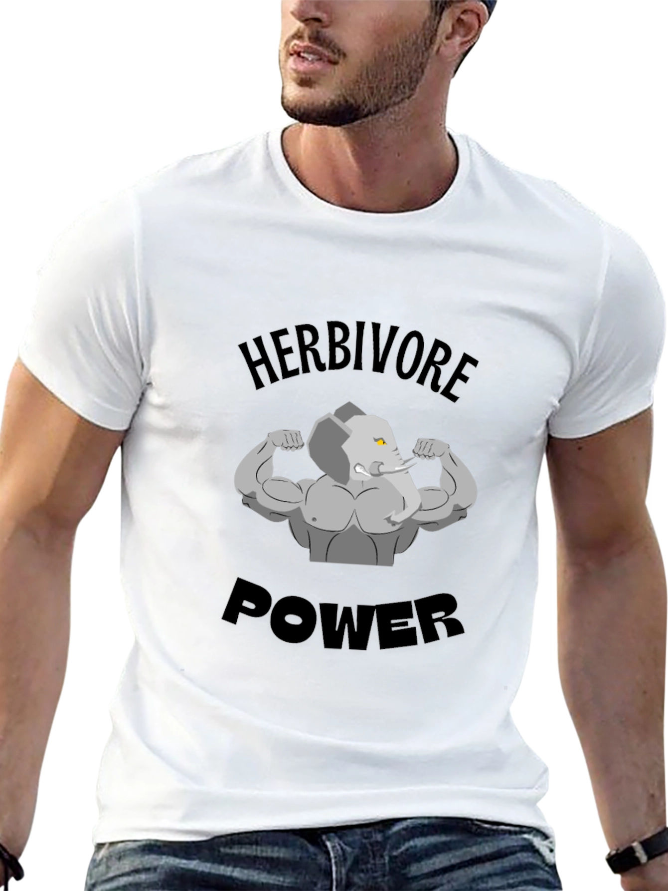 Herbivore Power T-Shirt - Elephant Gym