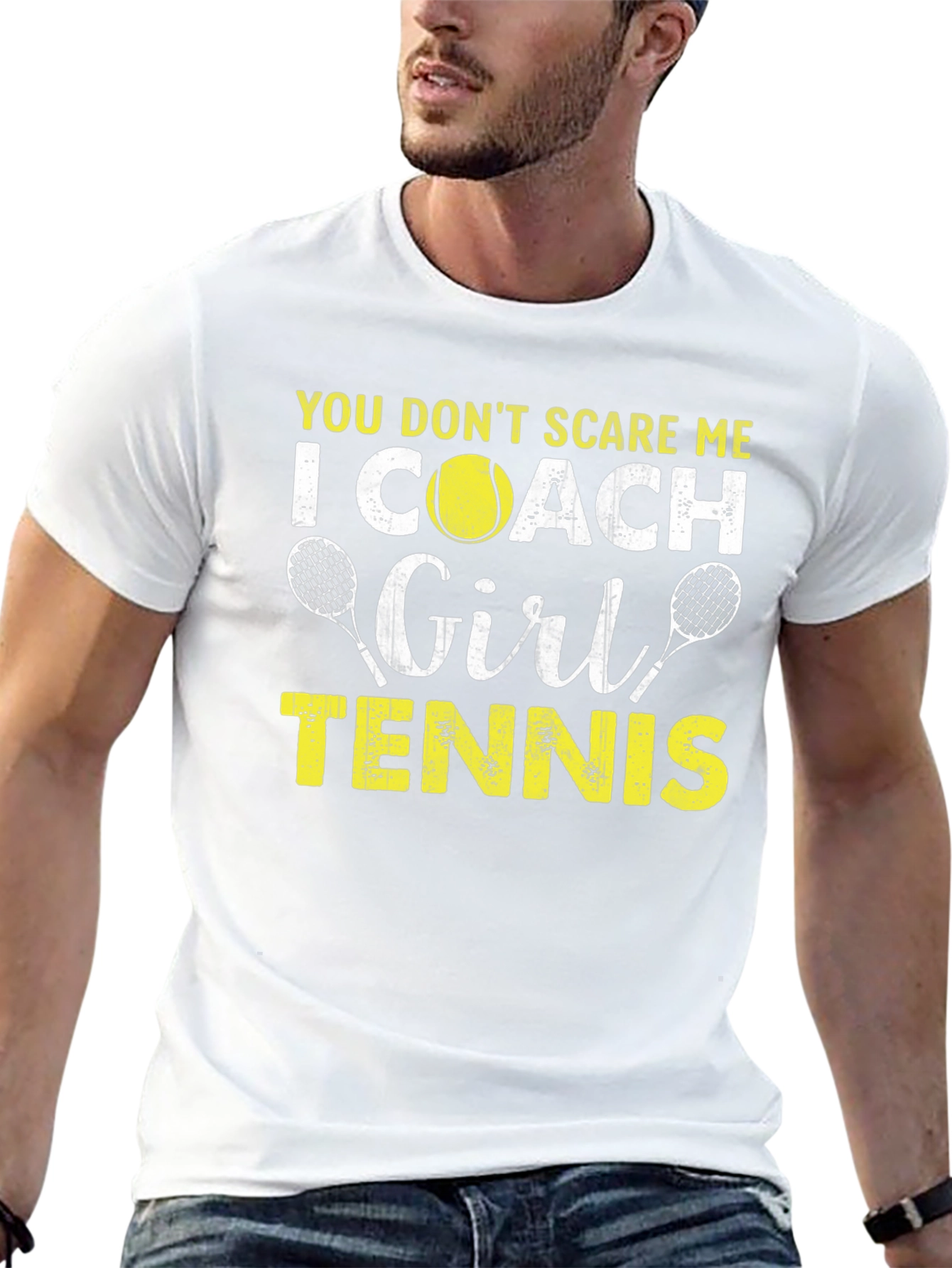 Funny Tennis Coach Graphic Tee