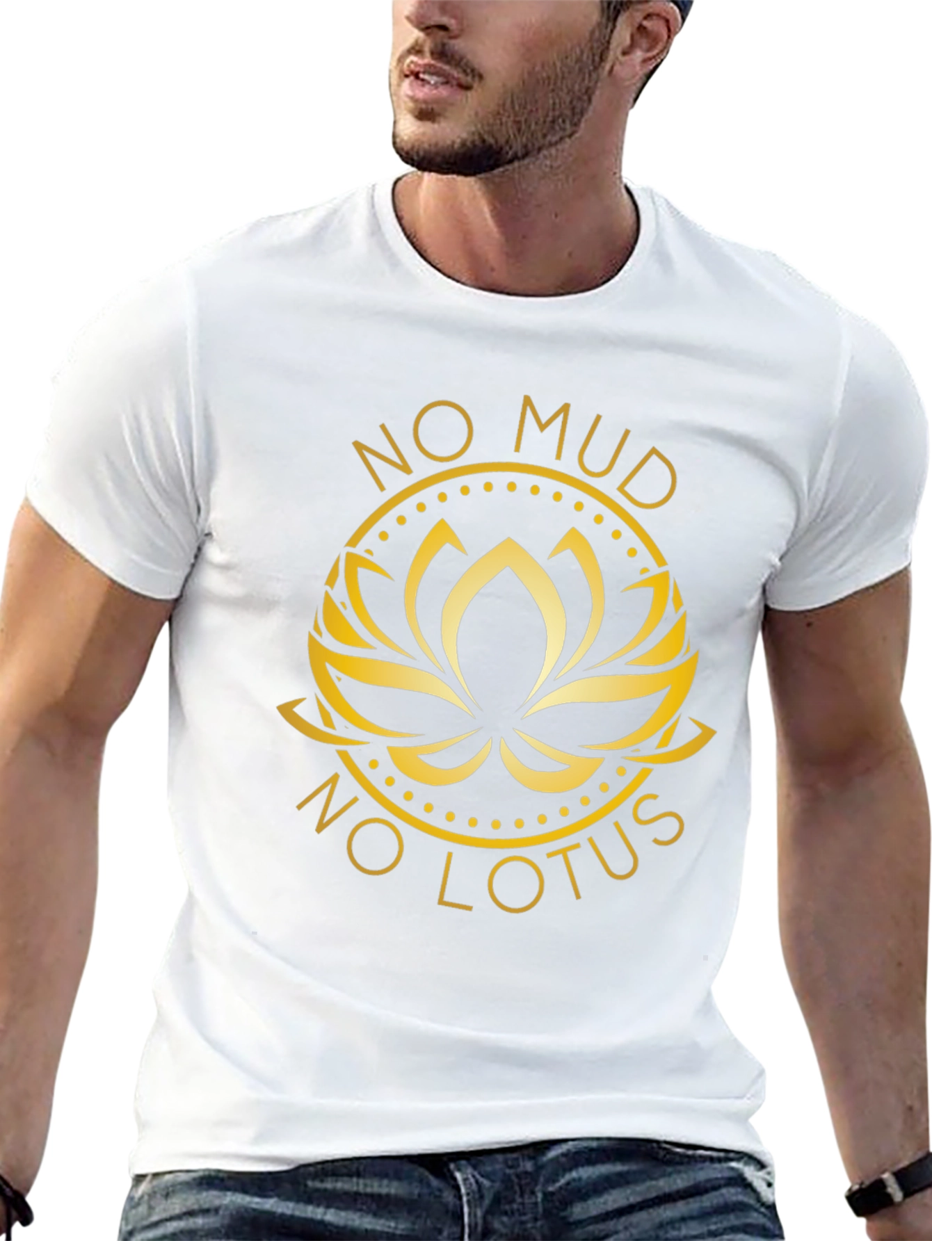 No Mud No Lotus Graphic Tee - Black