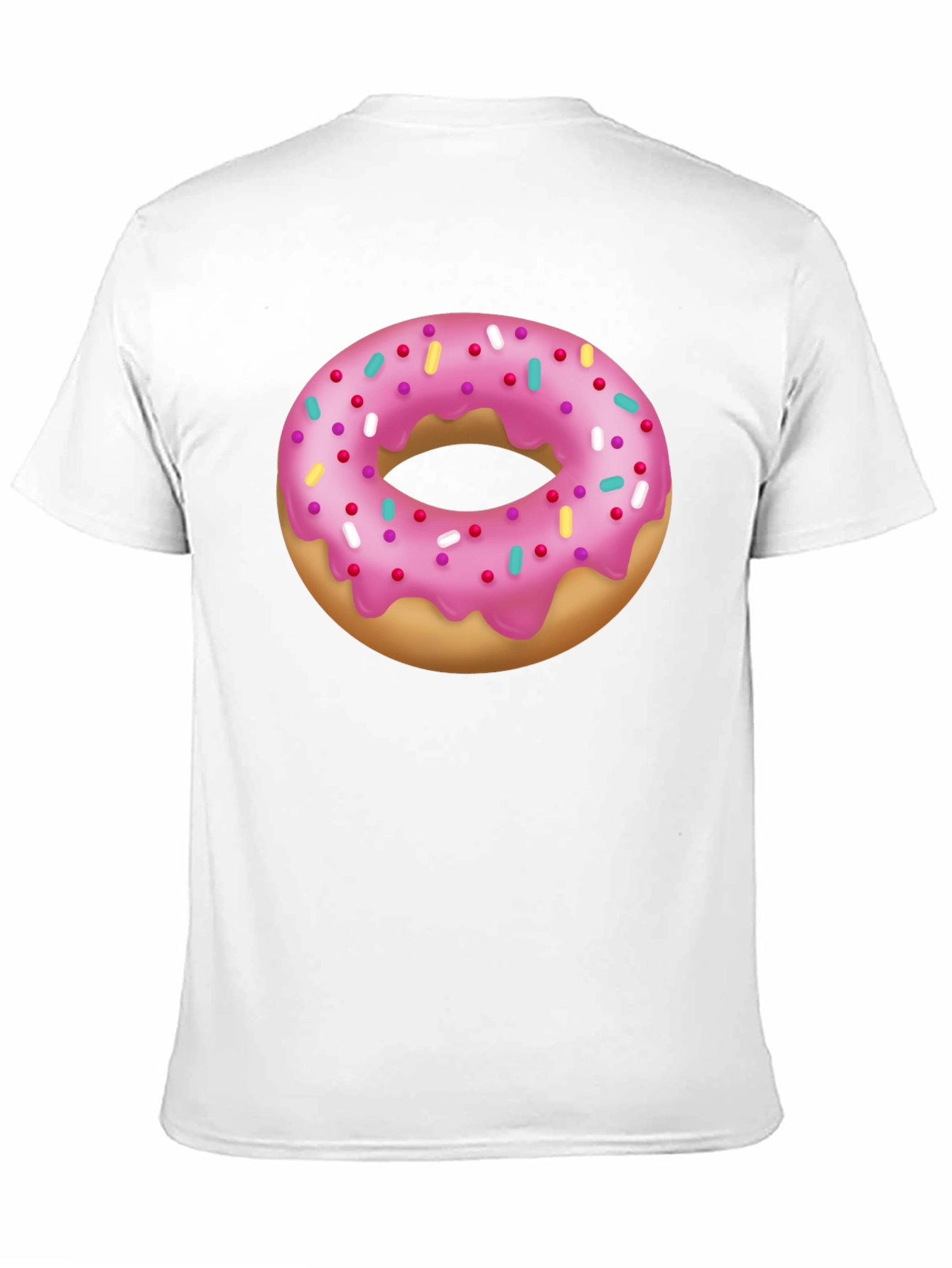 Donut Graphic T-Shirt - Pink Frosted Sprinkles