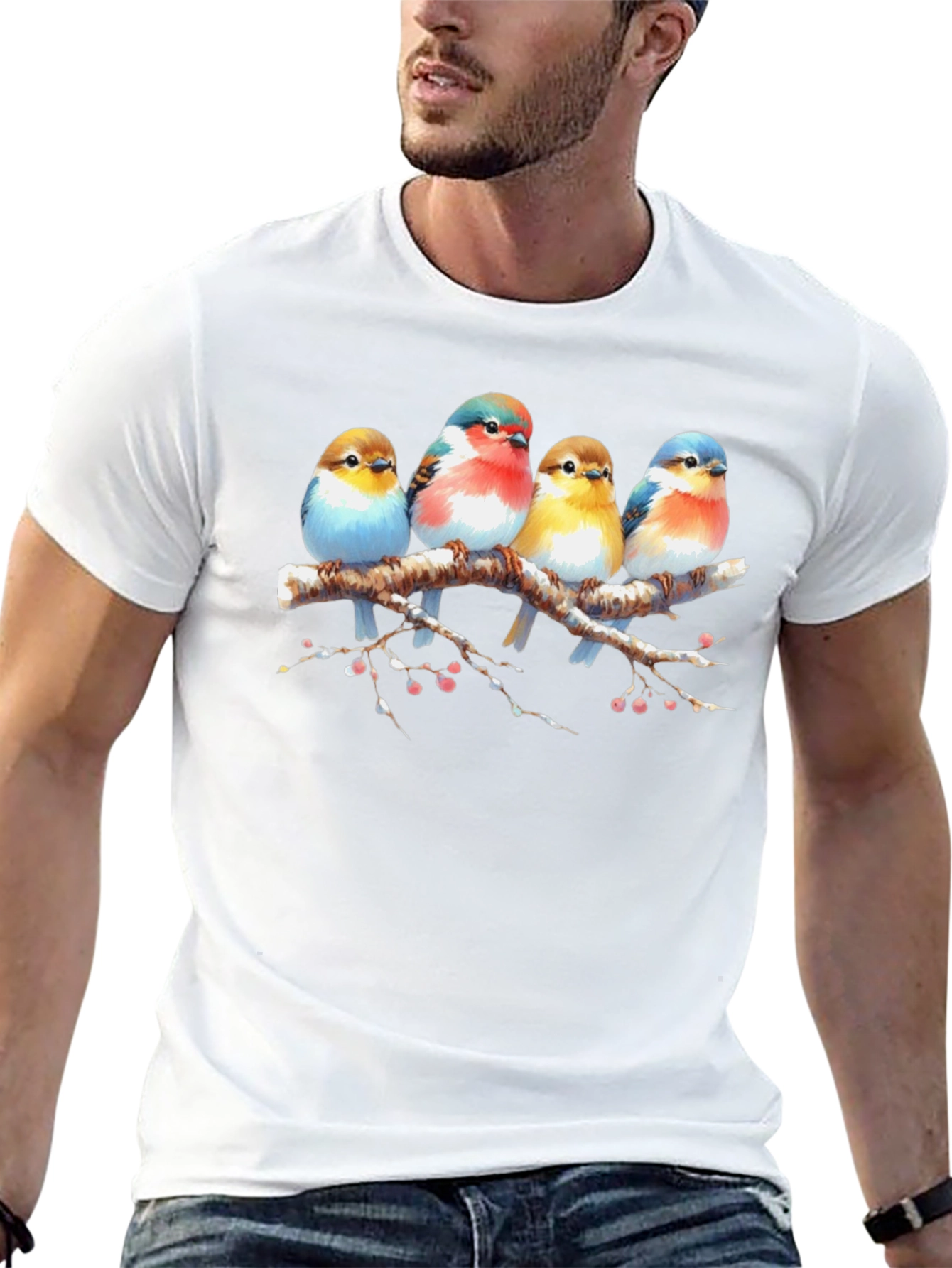 Bird on Branch Graphic Tee