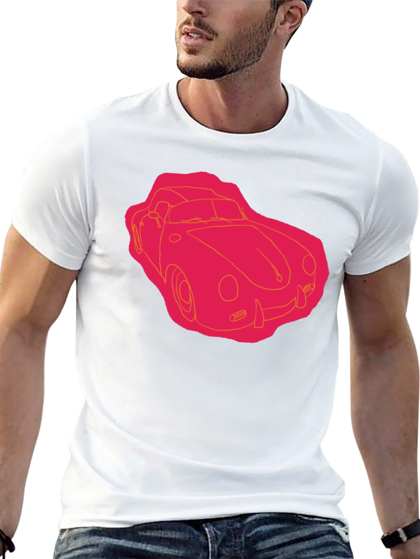 Retro Car Graphic Tee - Black