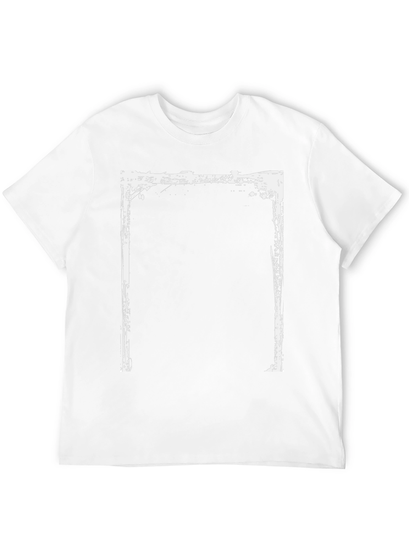 Grunge Frame Graphic Tee - Black Casual Shirt