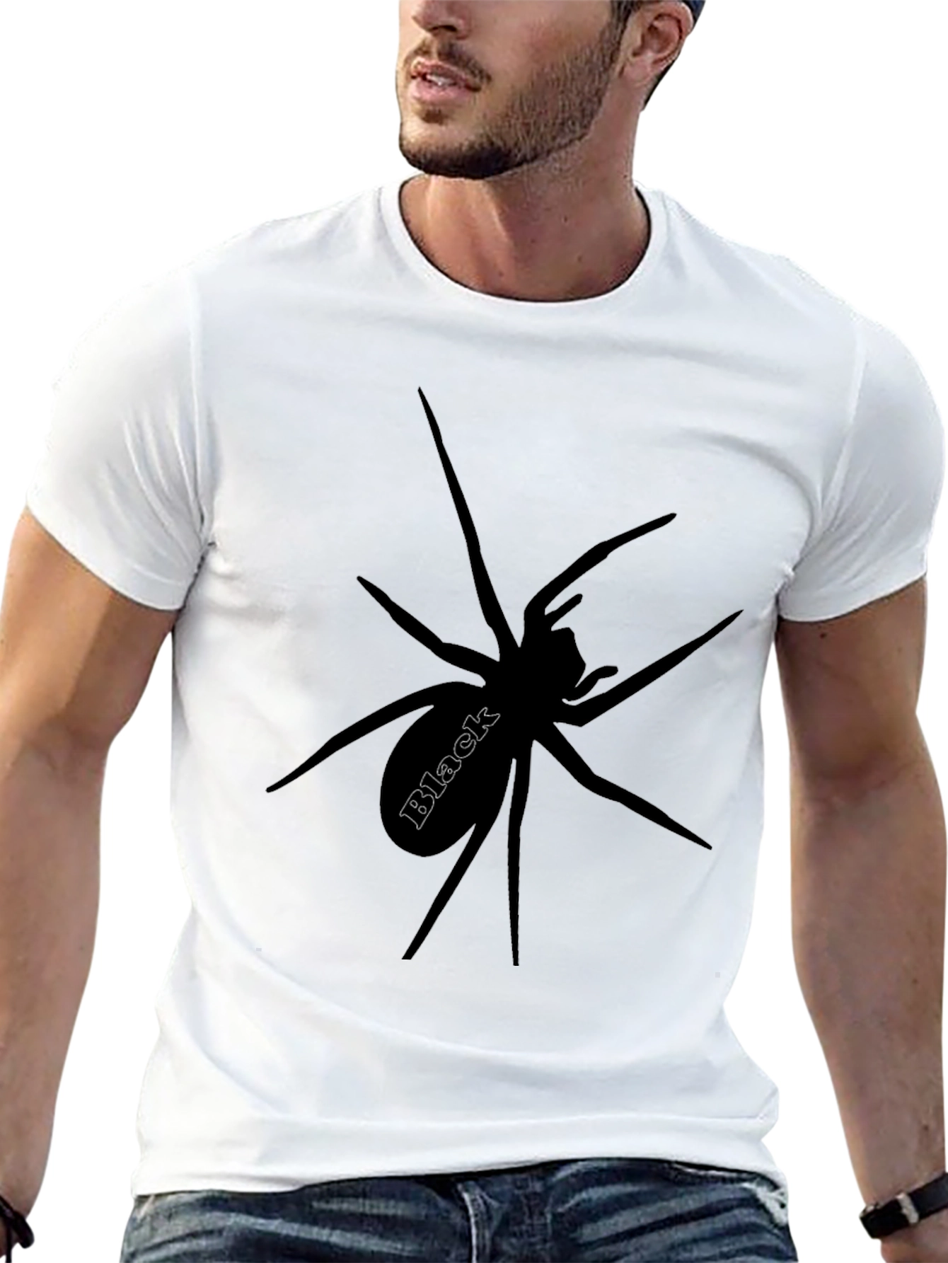 Black Spider Graphic Tee - Mens Comfort Fit