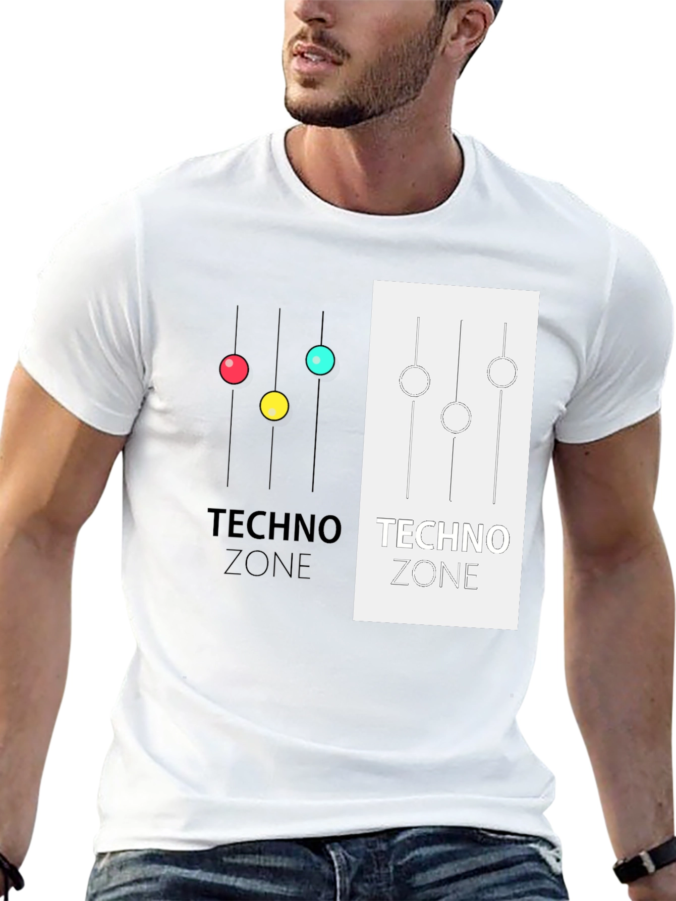 Techno Zone Graphic T-Shirt - Stylish Music Inspired Tee
