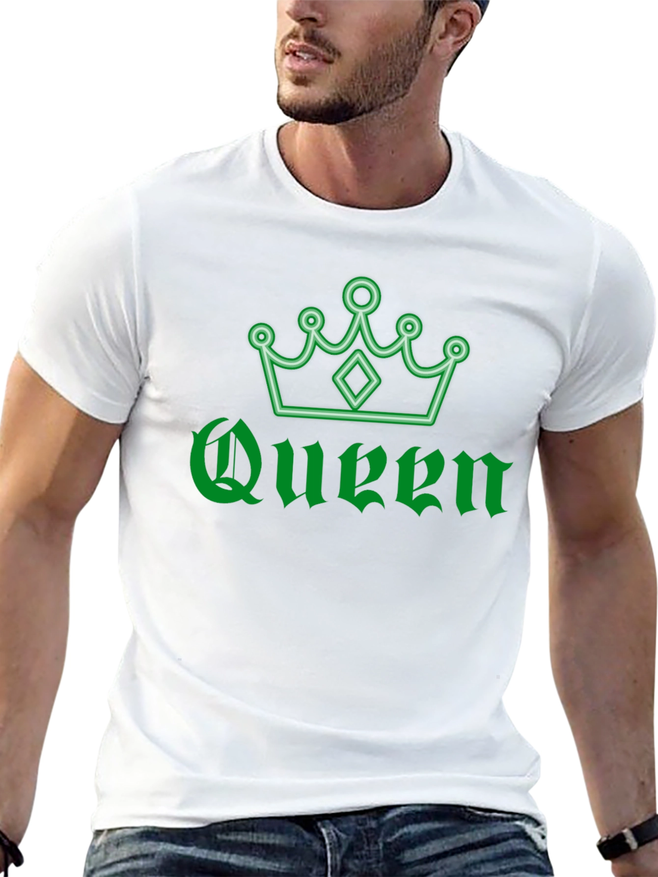 Queen Crown Graphic T-Shirt - Stylish Black Tee