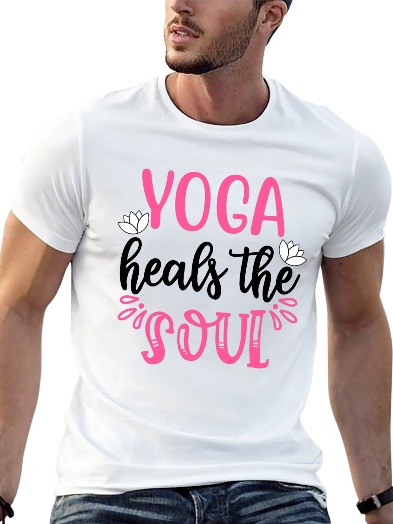 Yoga Heals the Soul Graphic T-Shirt