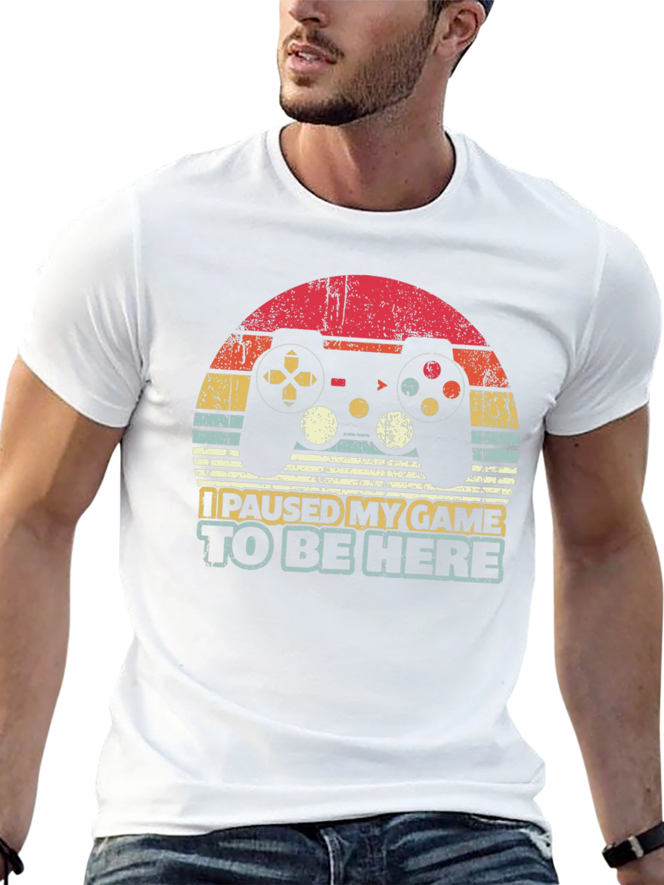 Paused Game Retro Graphic Tee - Gamer Gift