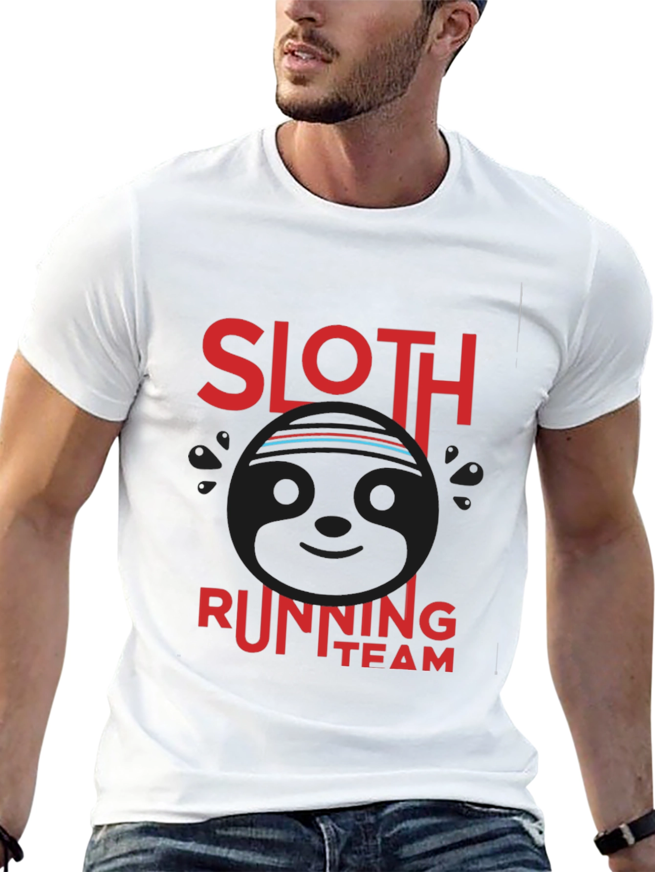 Sloth Running Team Graphic T-Shirt