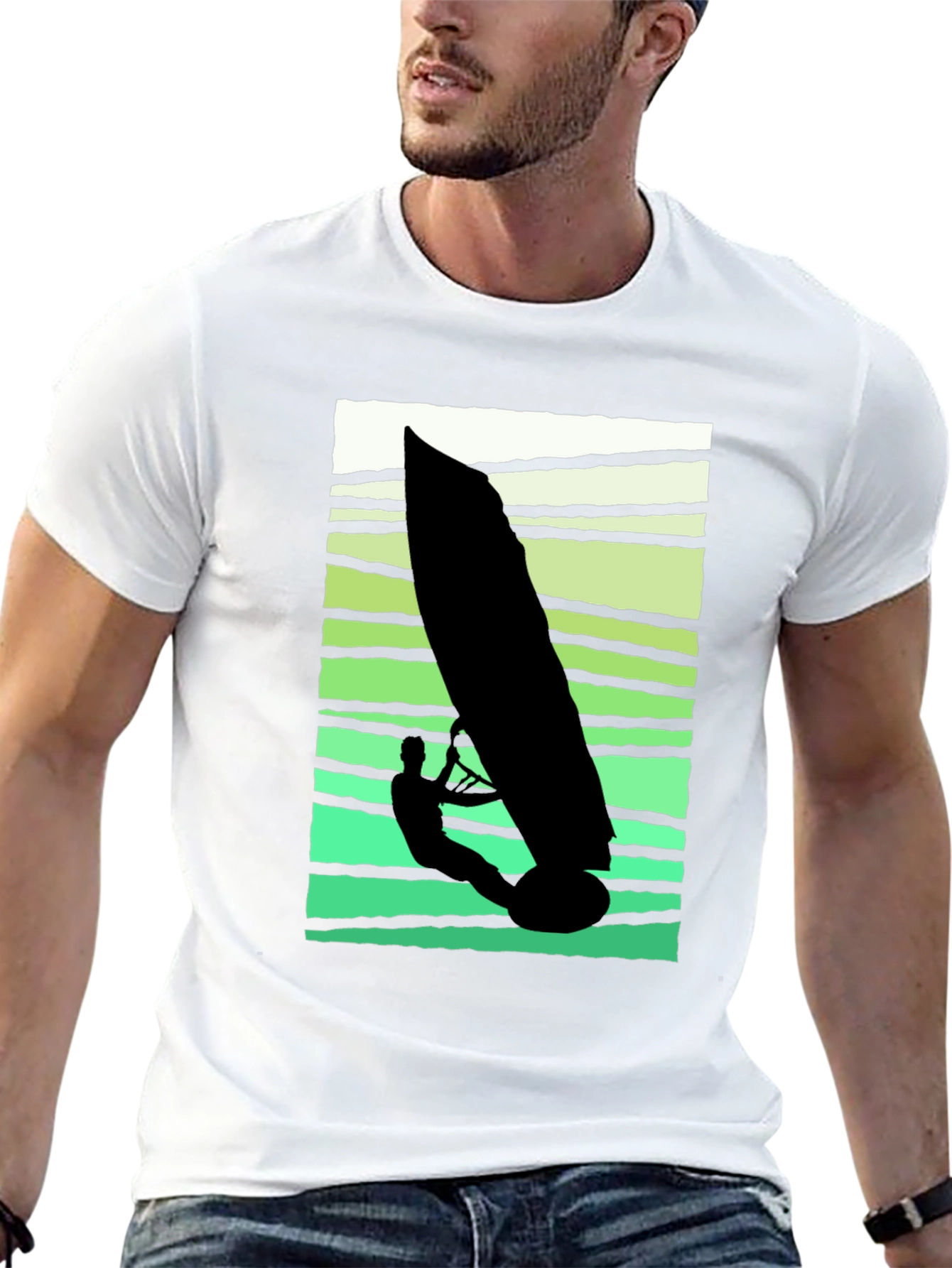 Windsurfer Graphic Tee - Cool Summer Vibes