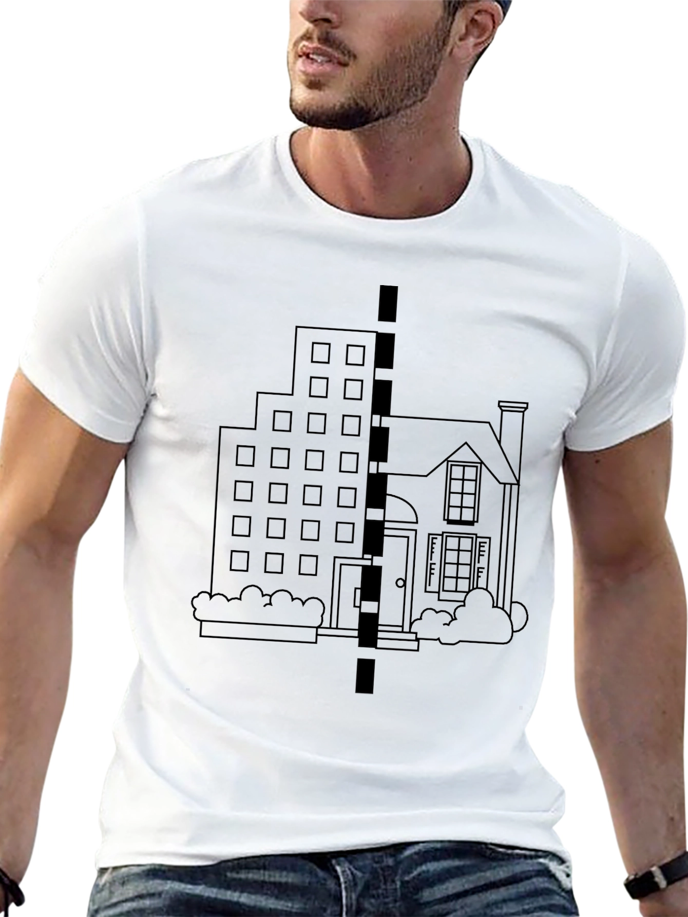 Urban vs. Suburban T-Shirt - City Meets Home
