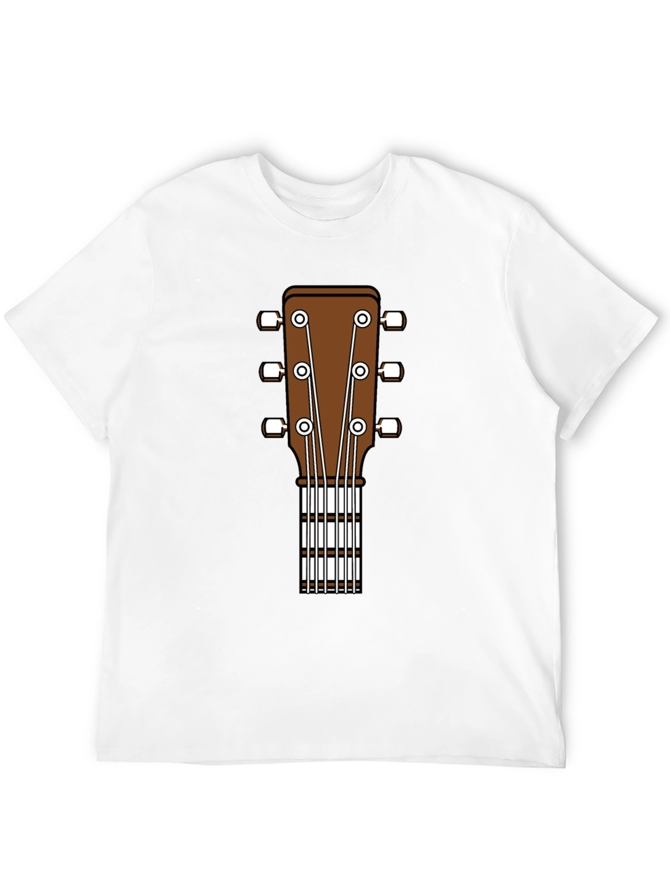 Guitar Headstock Graphic T-Shirt - Music Lover Tee
