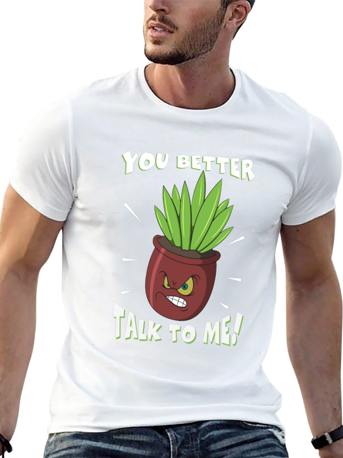 Talk to Me Plant Graphic Tee