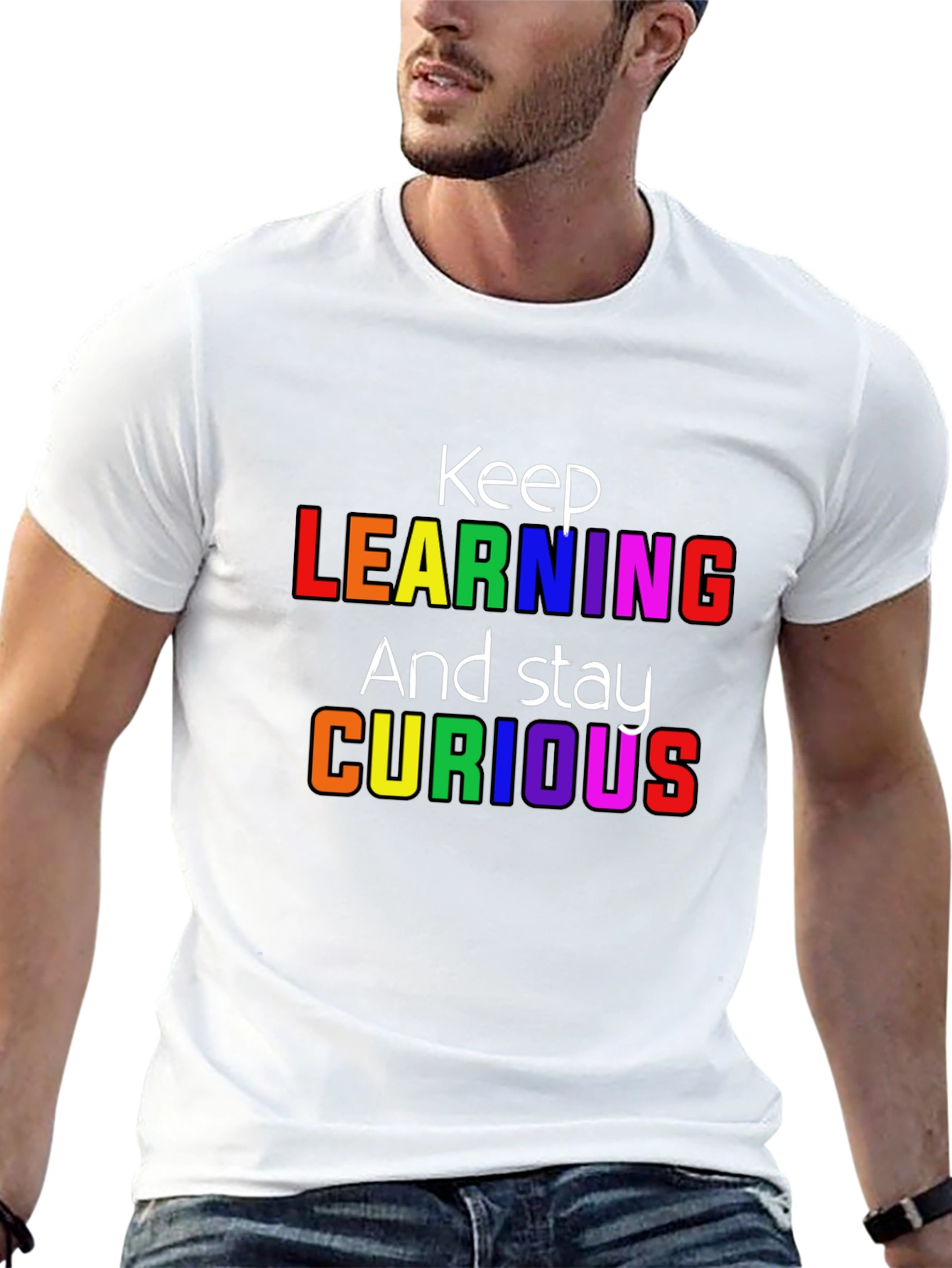 Keep Learning Graphic T-Shirt - Stay Curious