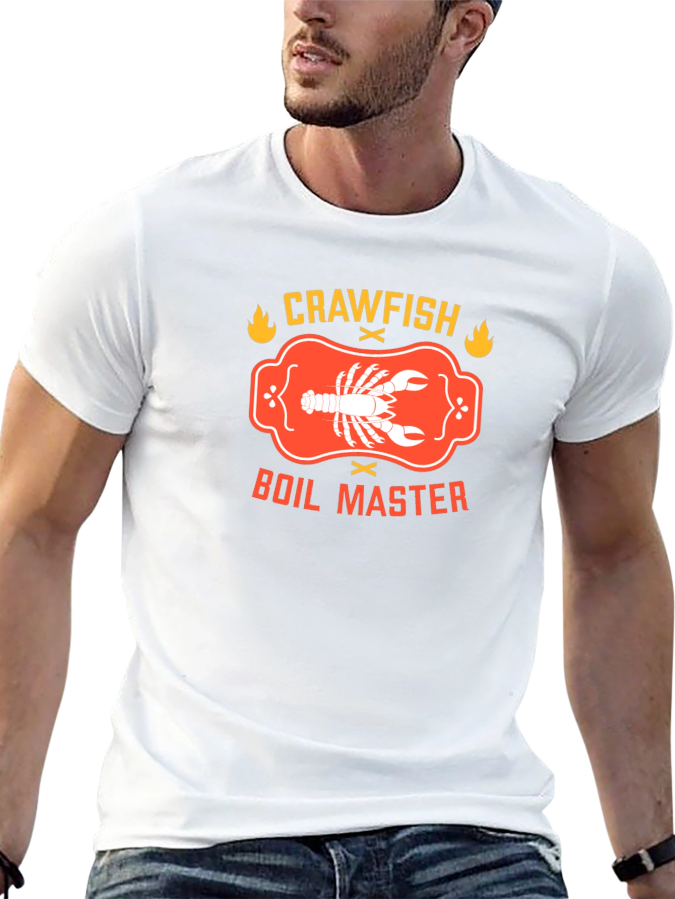 Crawfish Boil Master Graphic Tee - Cajun Seafood T-Shirt
