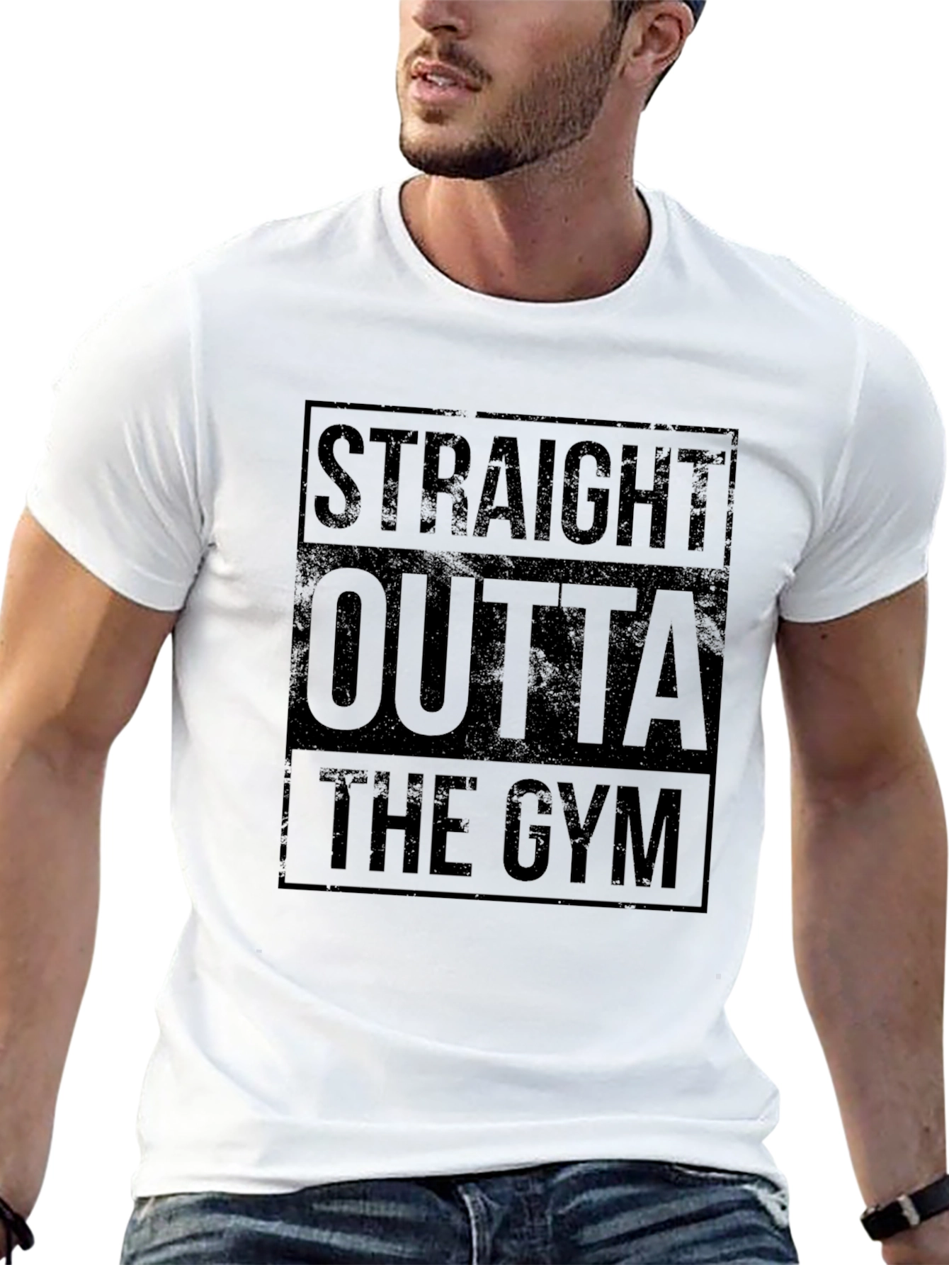 Straight Outta The Gym Black T-Shirt