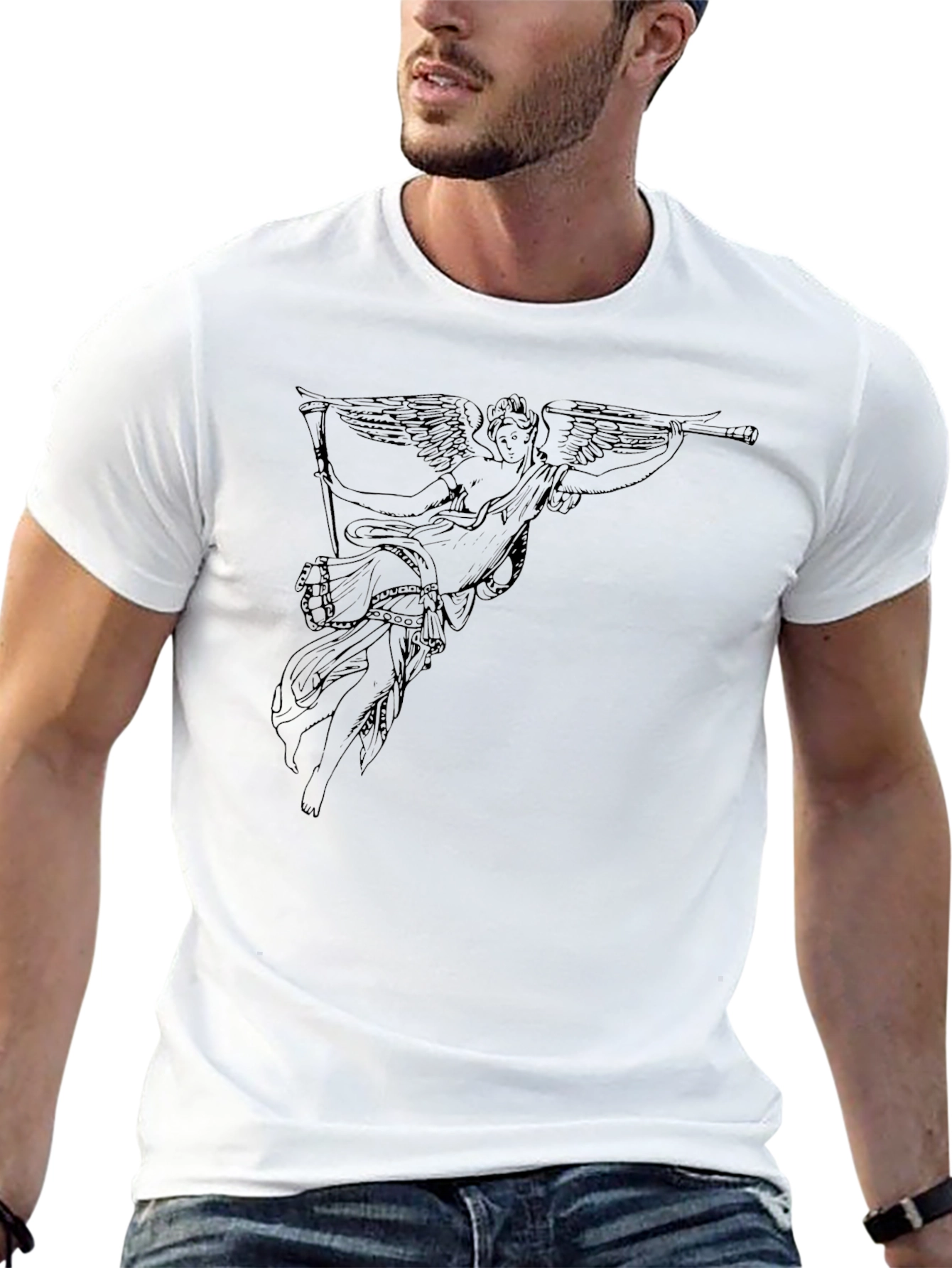 Angel Graphic Black T-Shirt