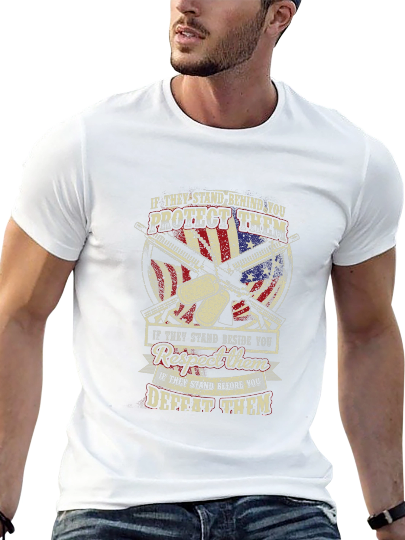 Patriotic Veteran Graphic T-Shirt