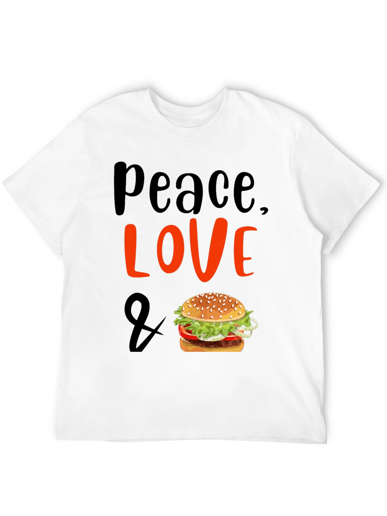 Peace Love & Burgers T-Shirt