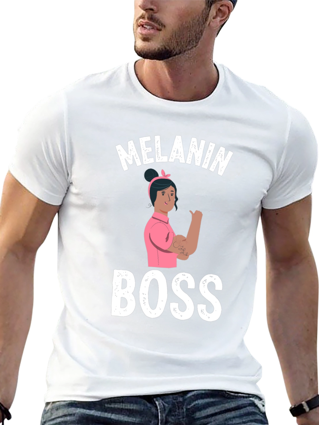 Melanin Boss T-Shirt - Empowering Womens Tee