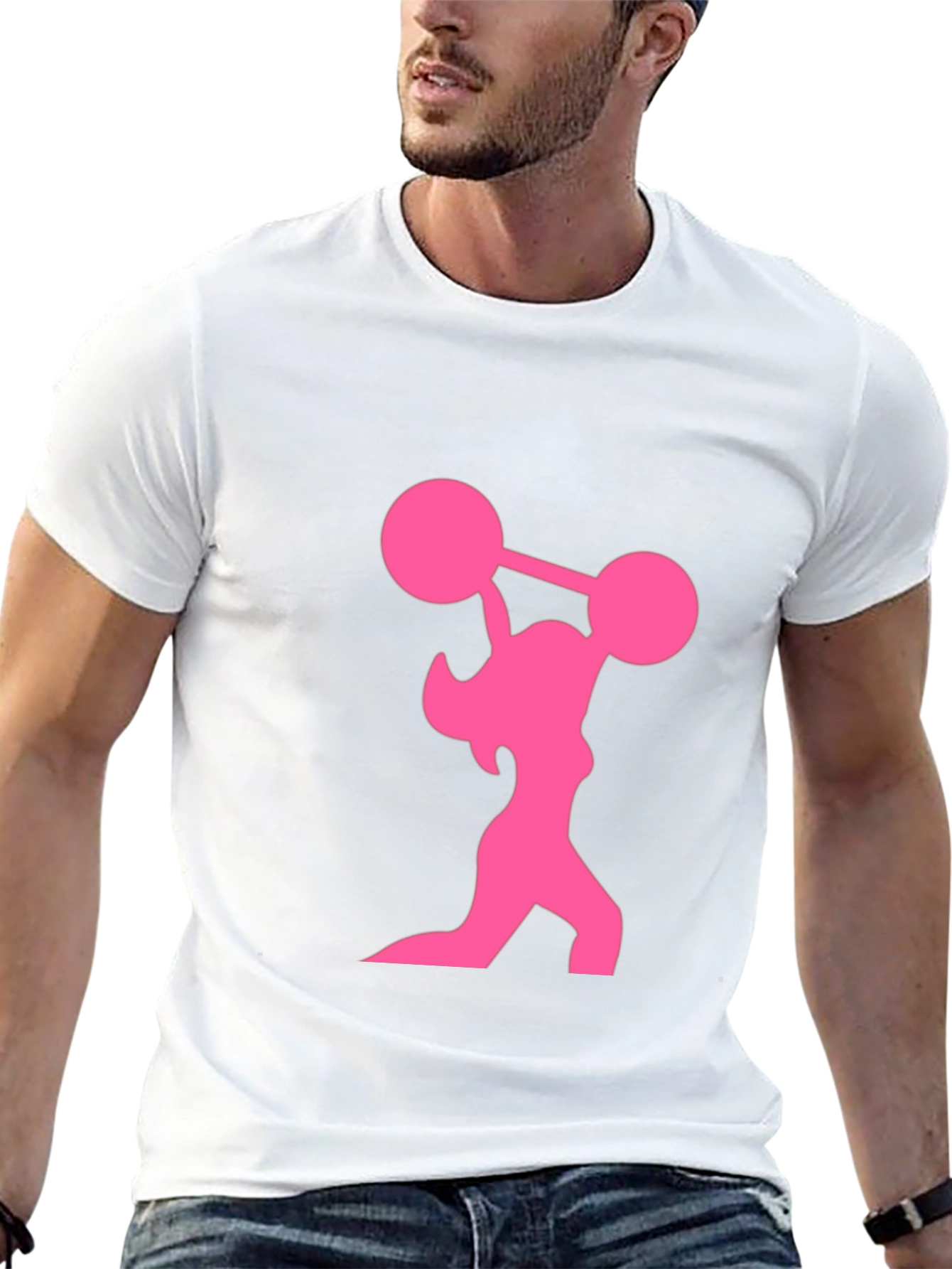 Weightlifting Woman Graphic T-Shirt - Black