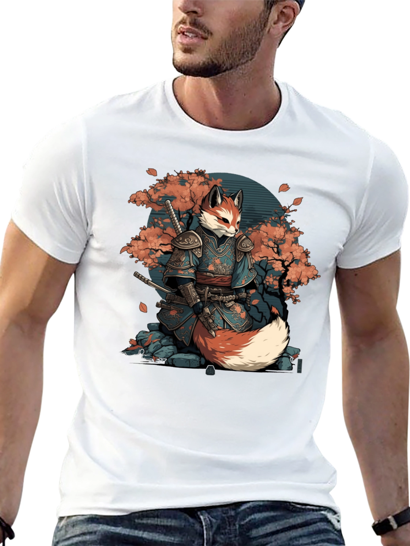Samurai Fox Graphic Tee