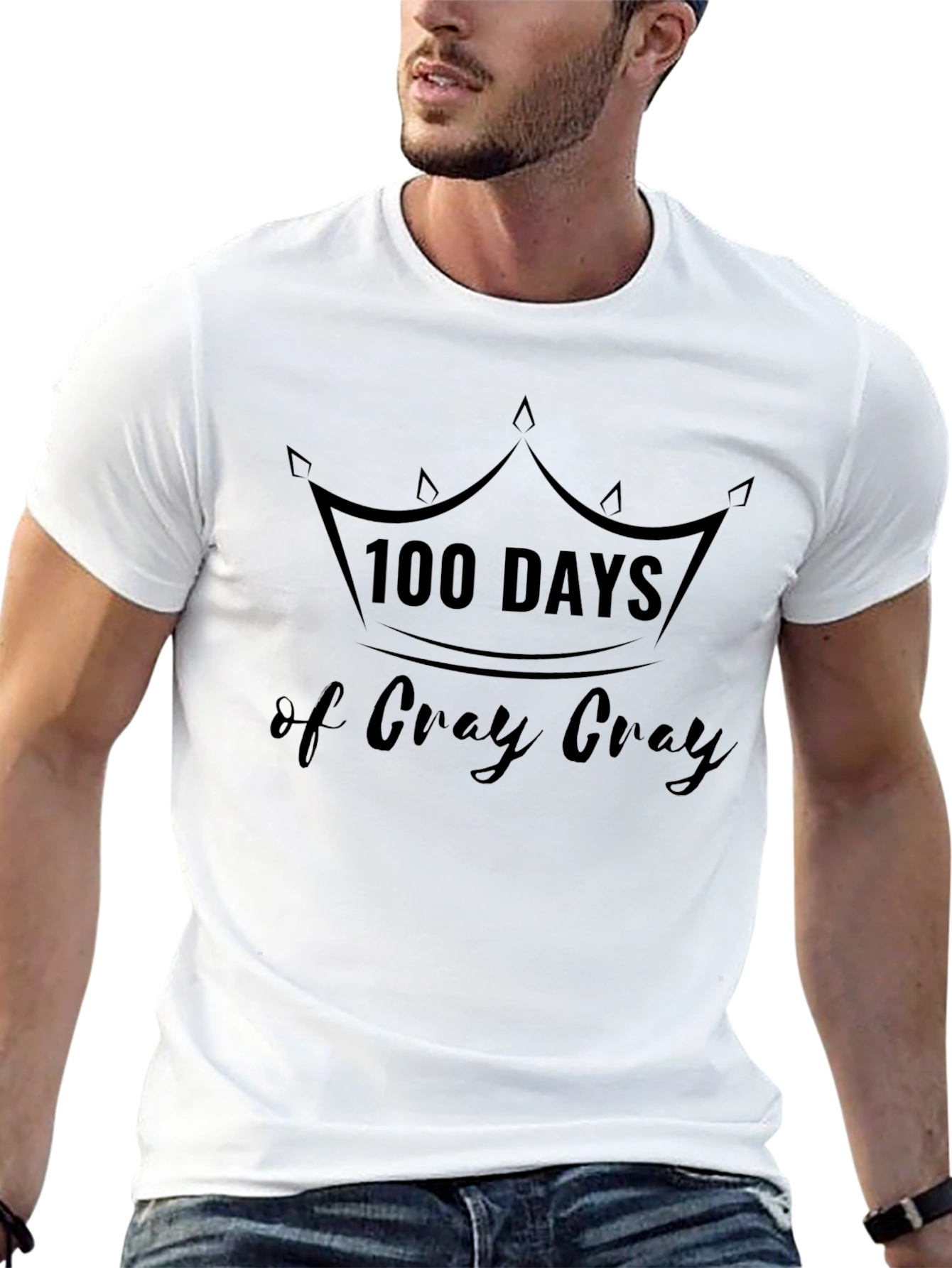 100 Days of Cray Cray Black Tee