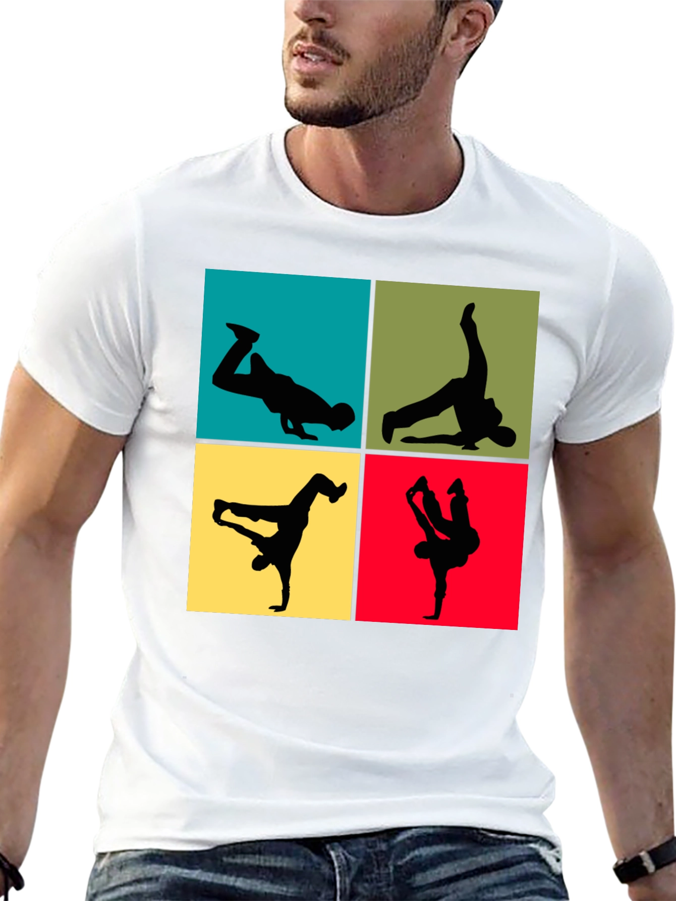 Breakdance Pose Graphic Tee - Cool Dancer T-Shirt