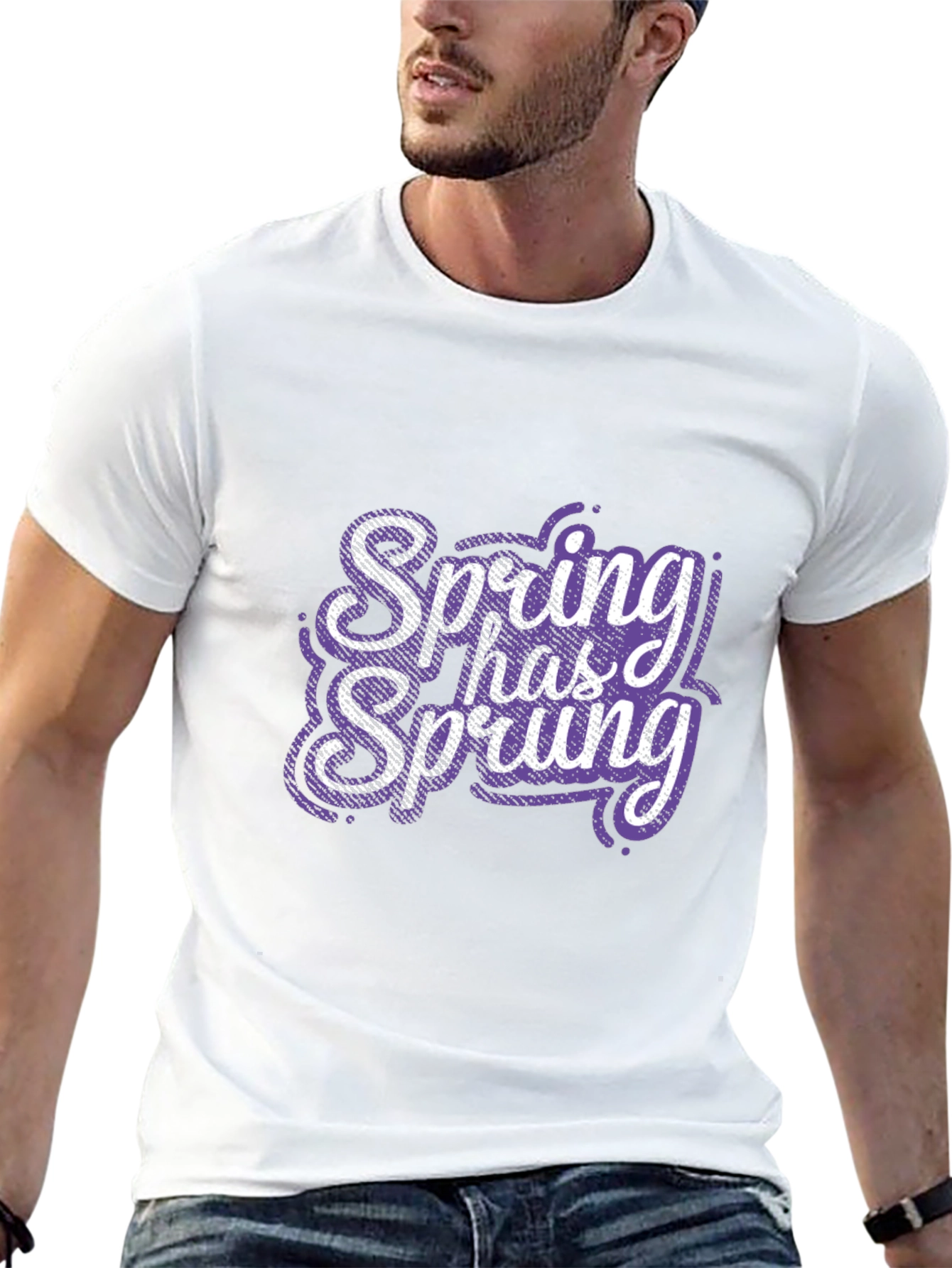 Spring Has Sprung Graphic Tee - Trendy Black Shirt