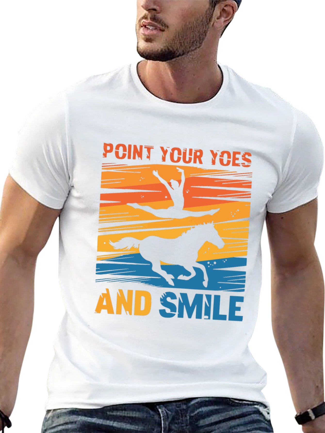 Point Your Toes and Smile Black T-Shirt