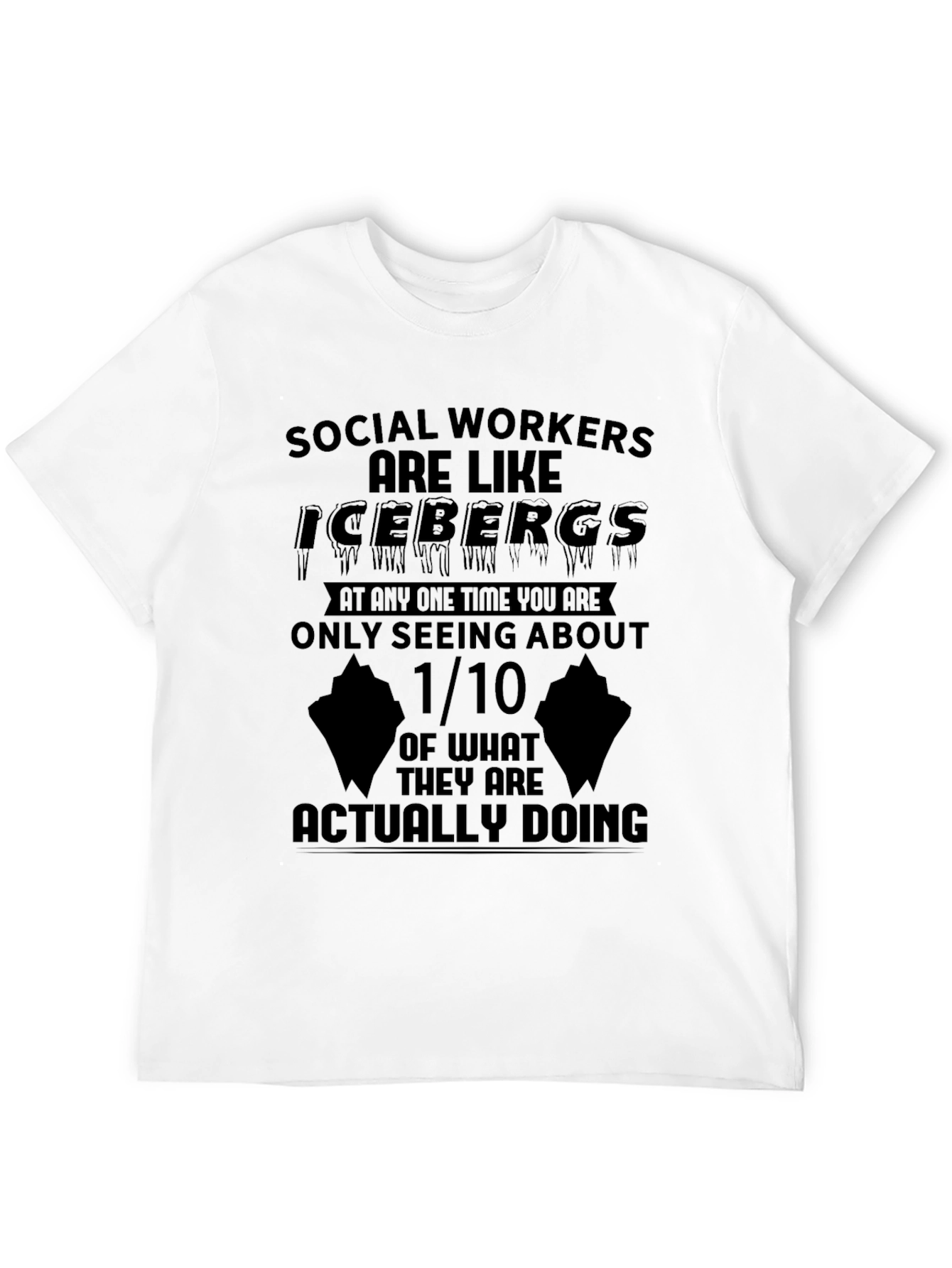 Social Worker Iceberg Graphic T-Shirt