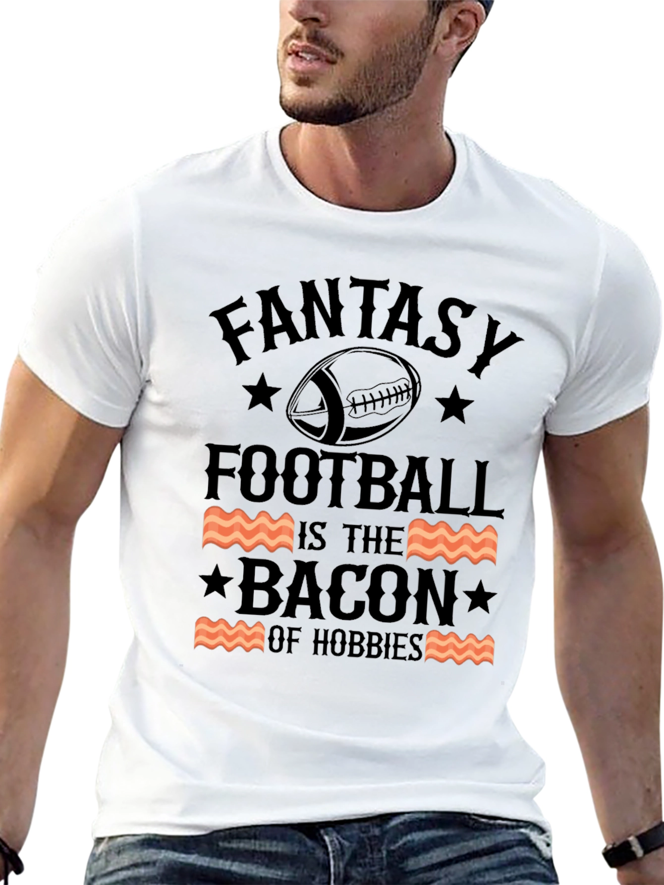 Fantasy Football Bacon Hobbies T-Shirt