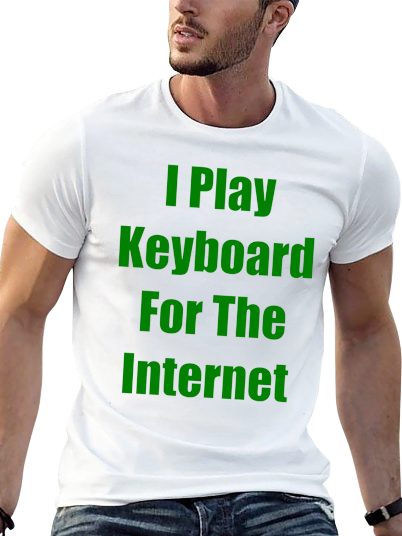 I Play Keyboard for the Internet Graphic Tee