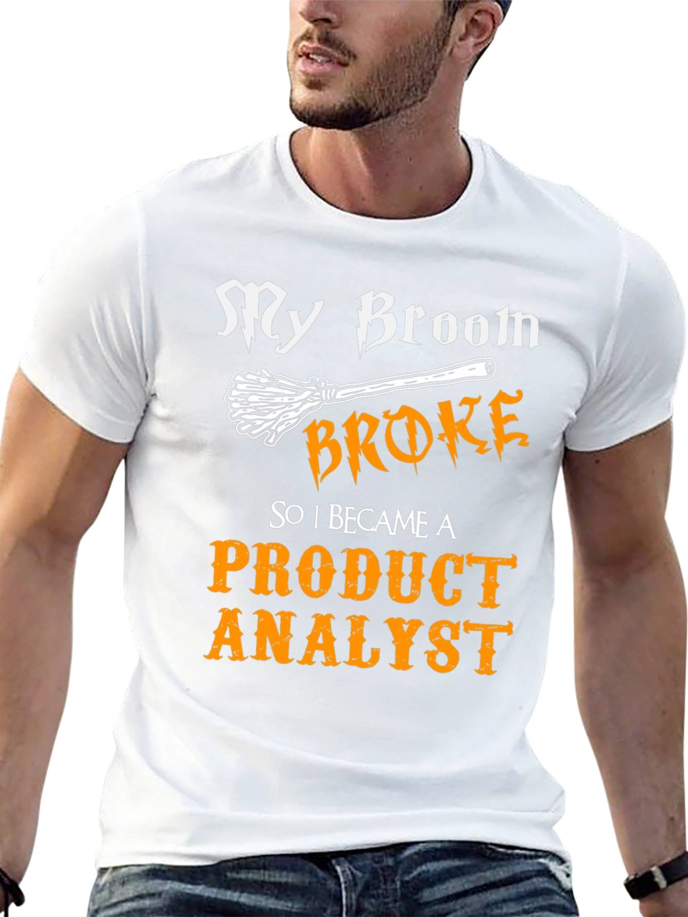 Product Analyst T-Shirt - Funny Halloween Witch Tee
