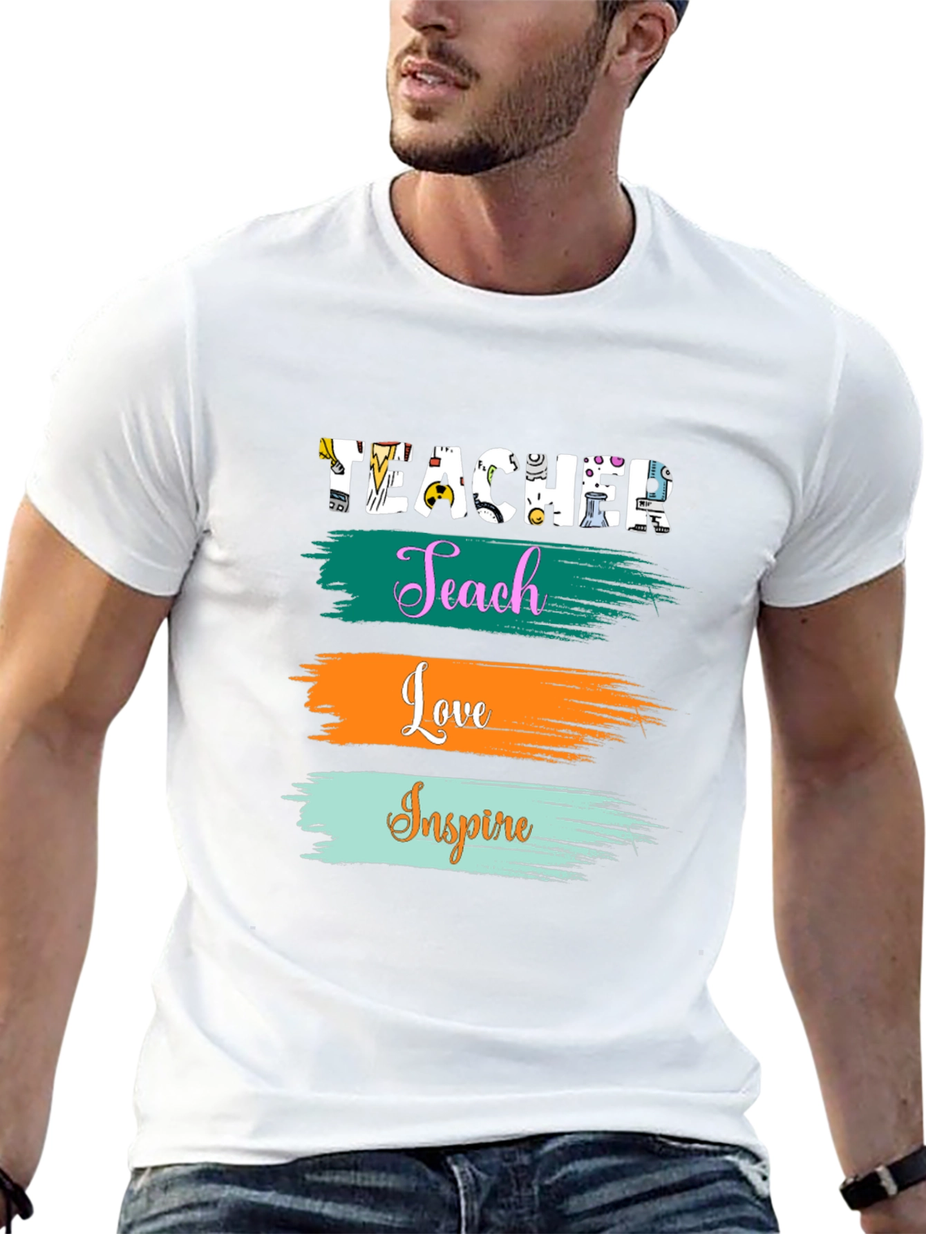 Teacher Teach Love Inspire T-Shirt