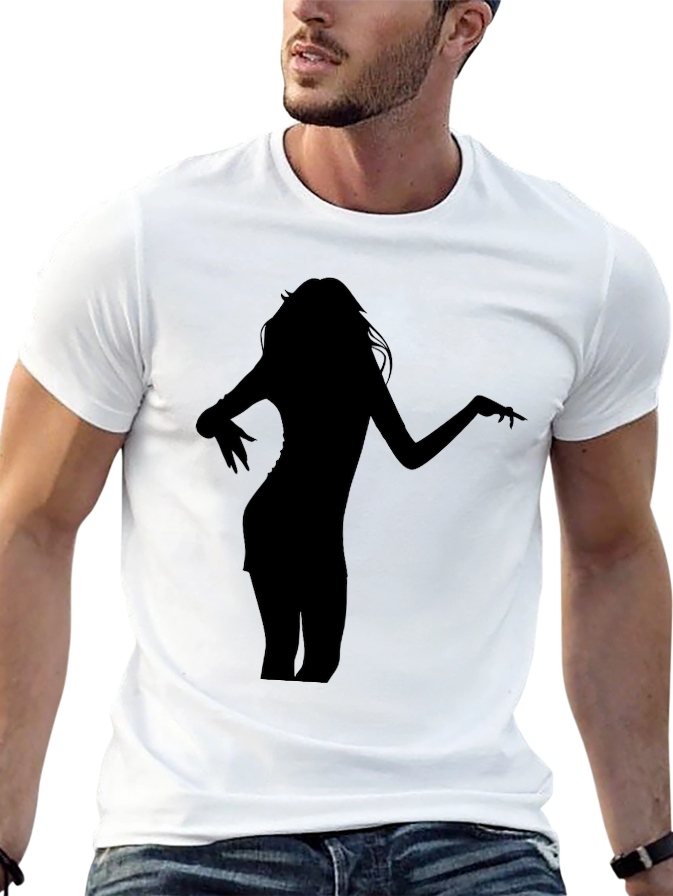 Silhouette Graphic Black T-Shirt