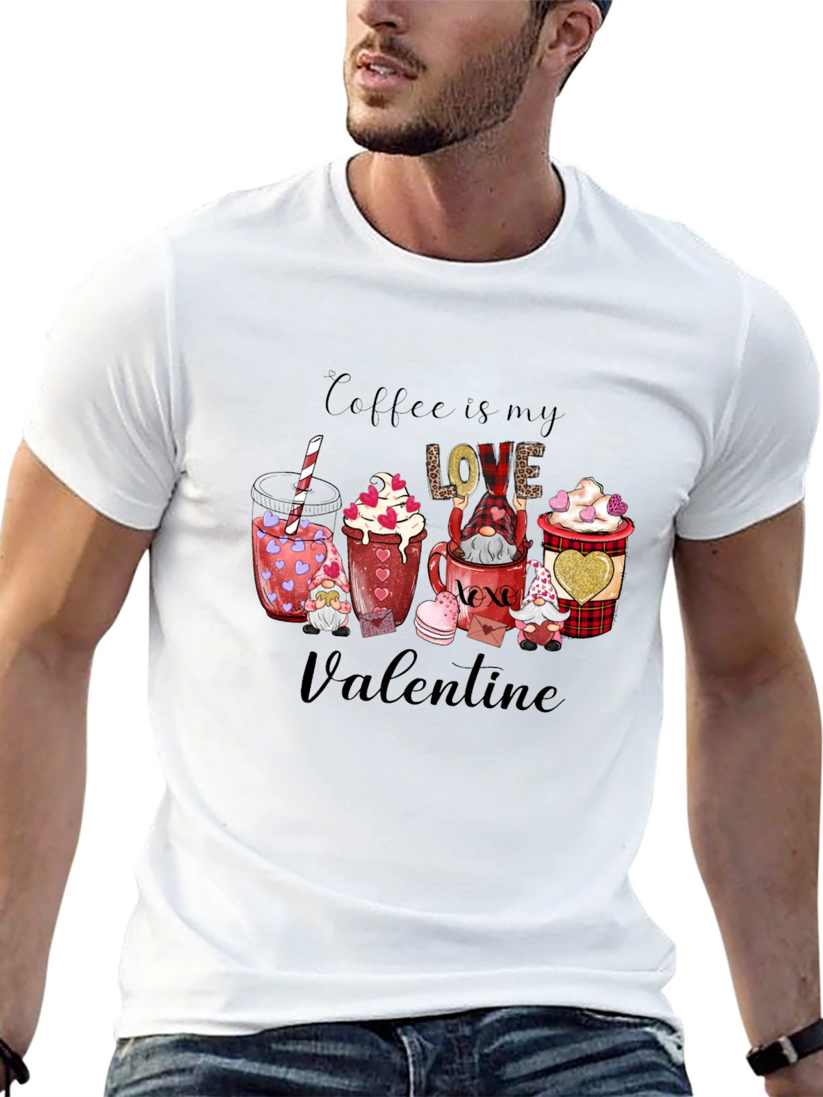 Coffee is My Love Valentine Graphic Tee