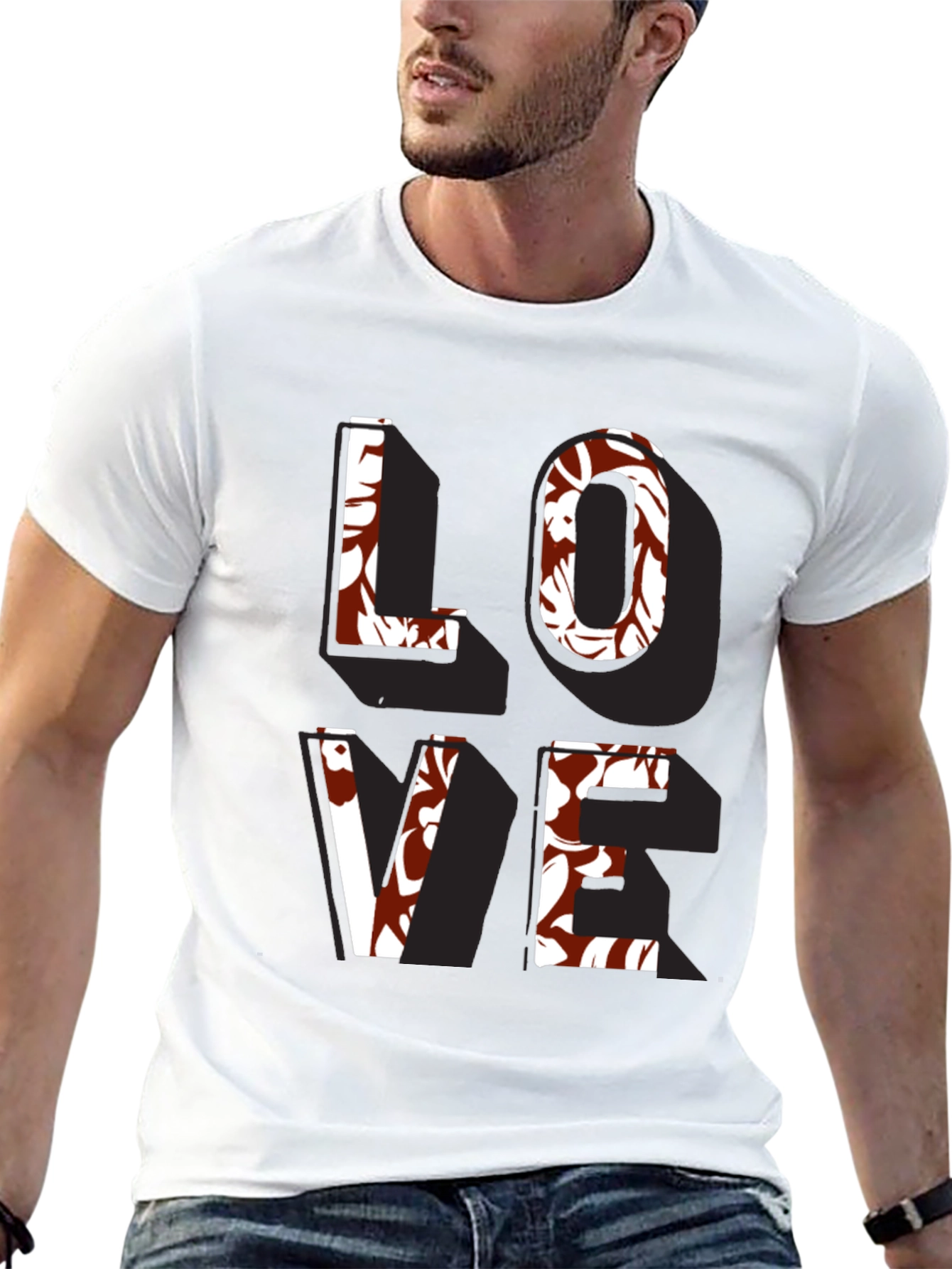 Floral Love T-Shirt - Stylish Graphic Tee