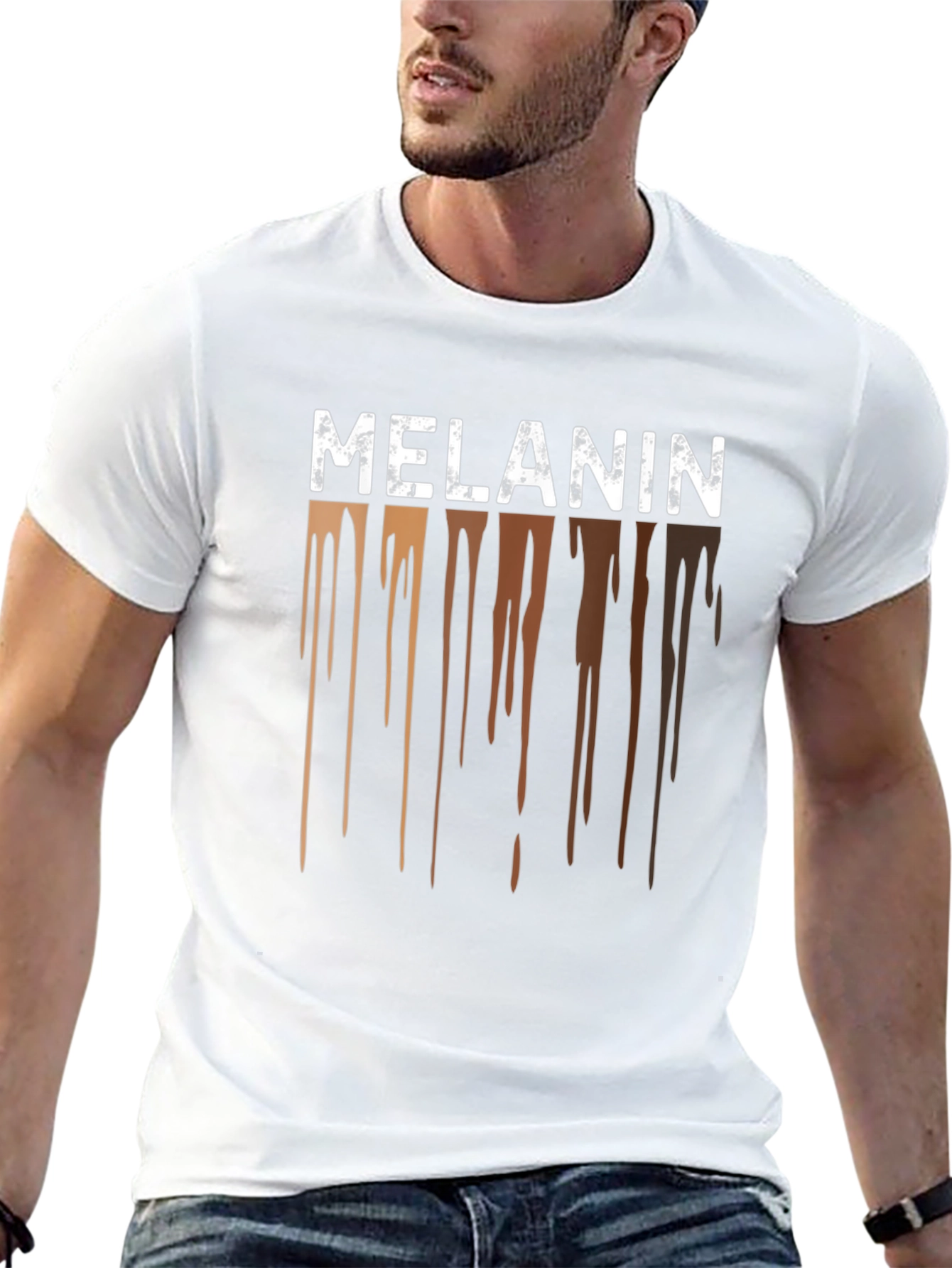 Melanin Drip Graphic Tee - Black Pride