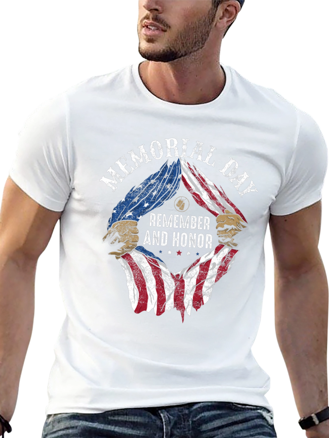 Memorial Day Remember & Honor Graphic T-Shirt