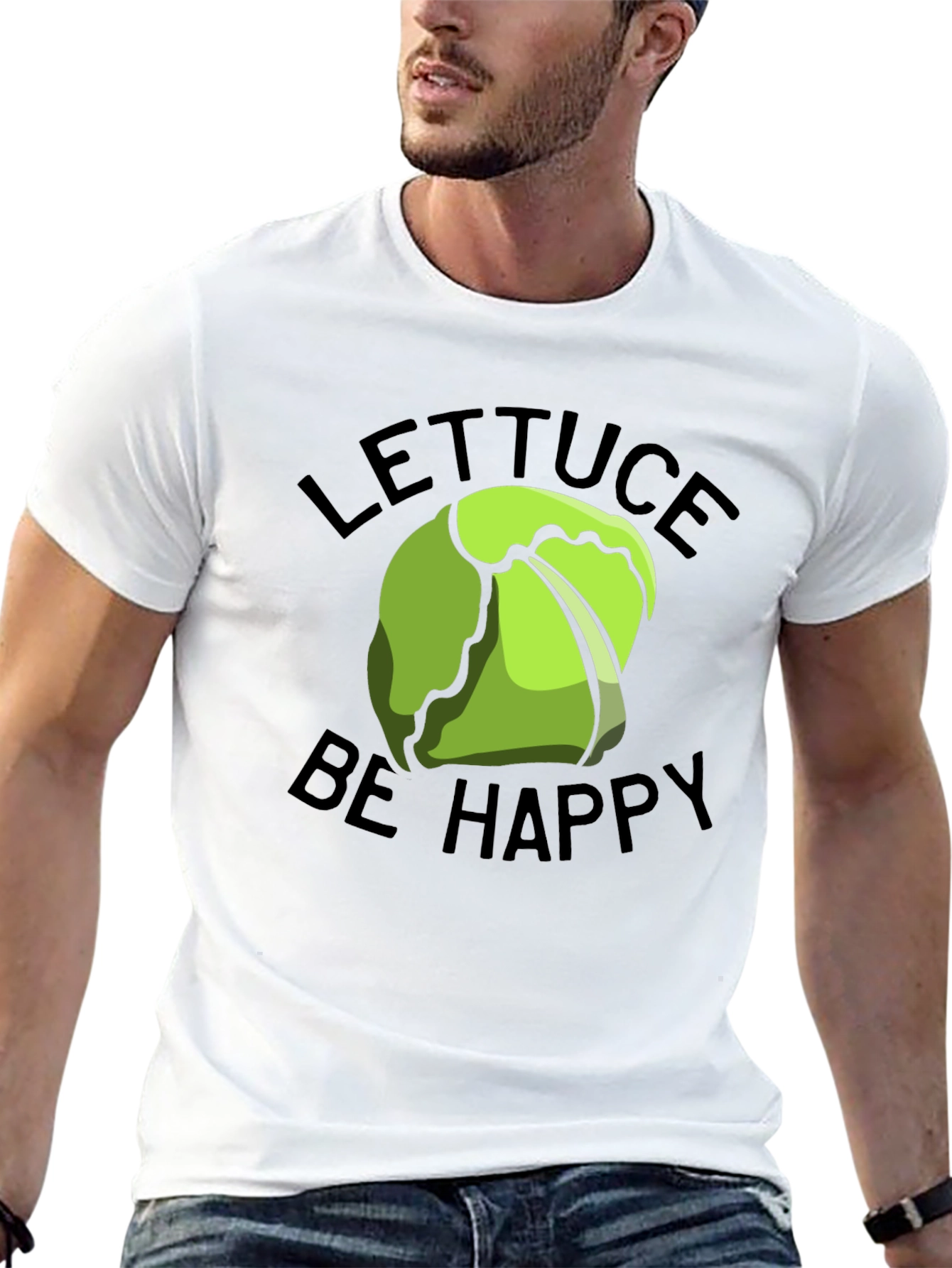 Lettuce Be Happy Graphic T-Shirt